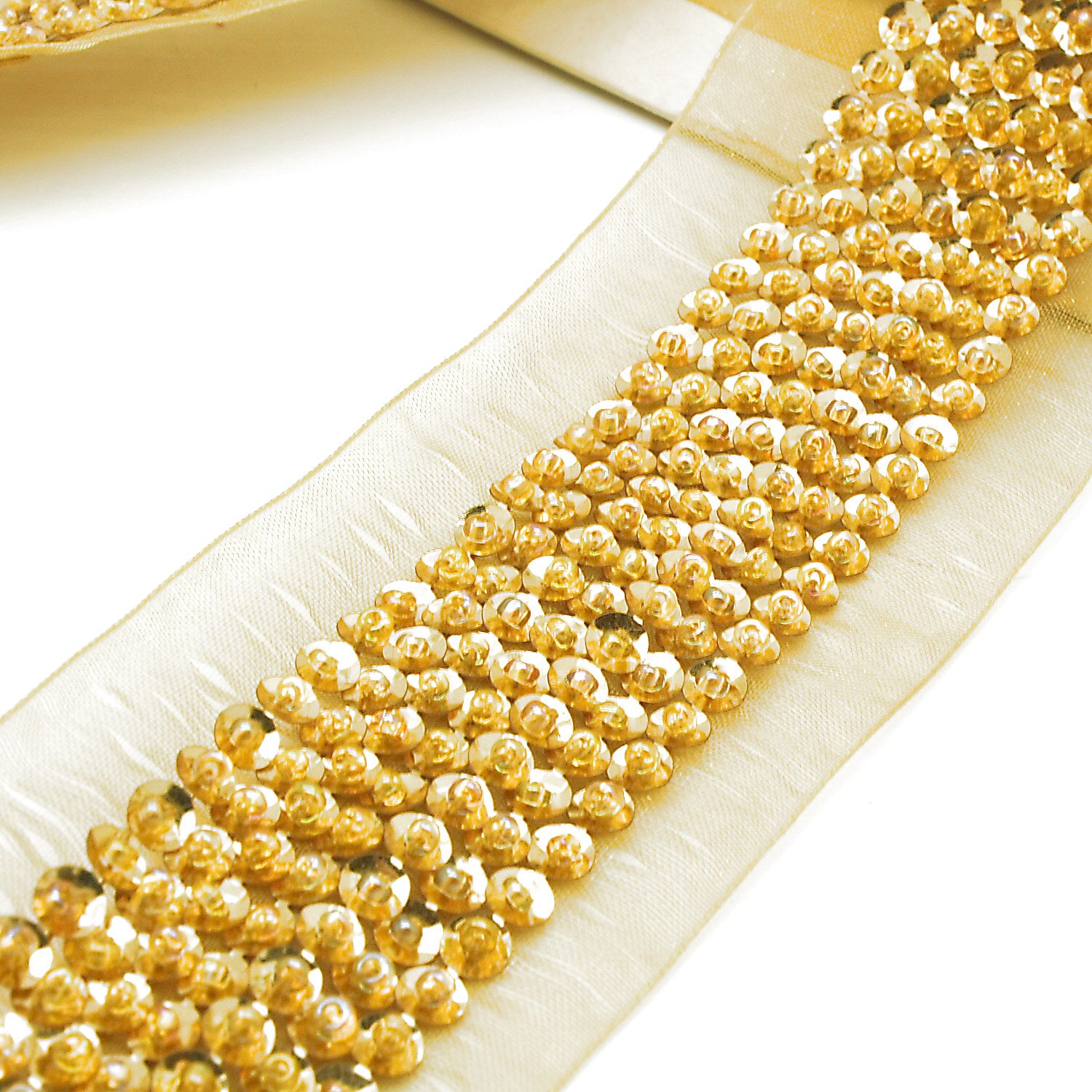 GOLD BEADED SEQUIN TRIM - sarahi.NYC