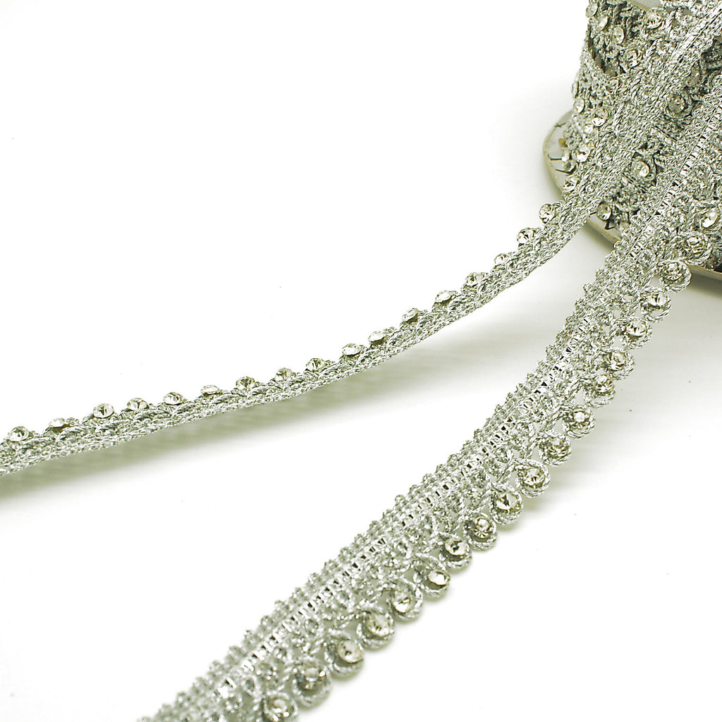 SILVER CRYSTAL TRIM - sarahi.NYC