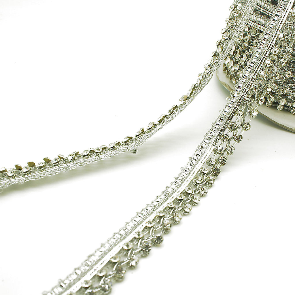 SILVER CRYSTAL TRIM - sarahi.NYC