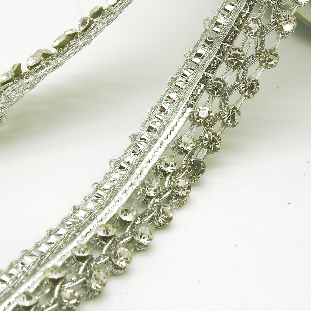 SILVER CRYSTAL TRIM - sarahi.NYC