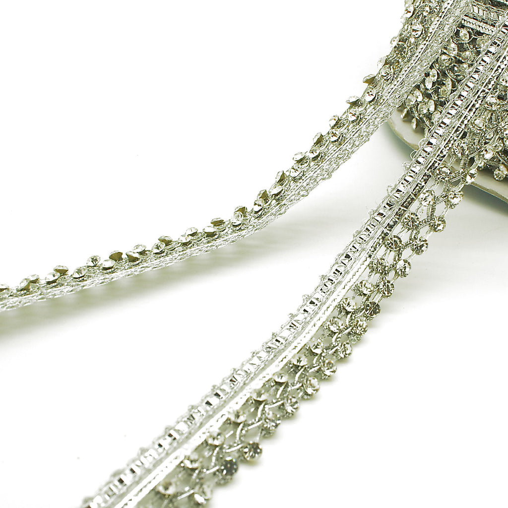 SILVER CRYSTAL TRIM - sarahi.NYC