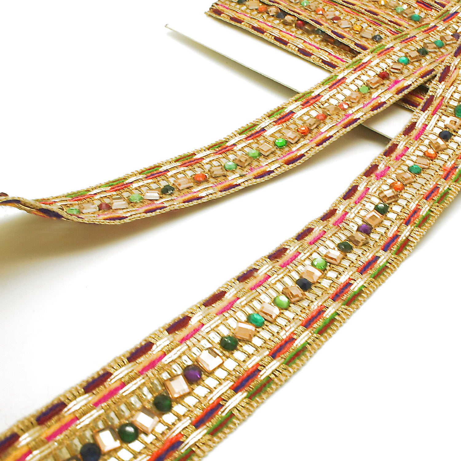 MULTICOLOR RHINESTONE TRIM - SARAHI.NYC