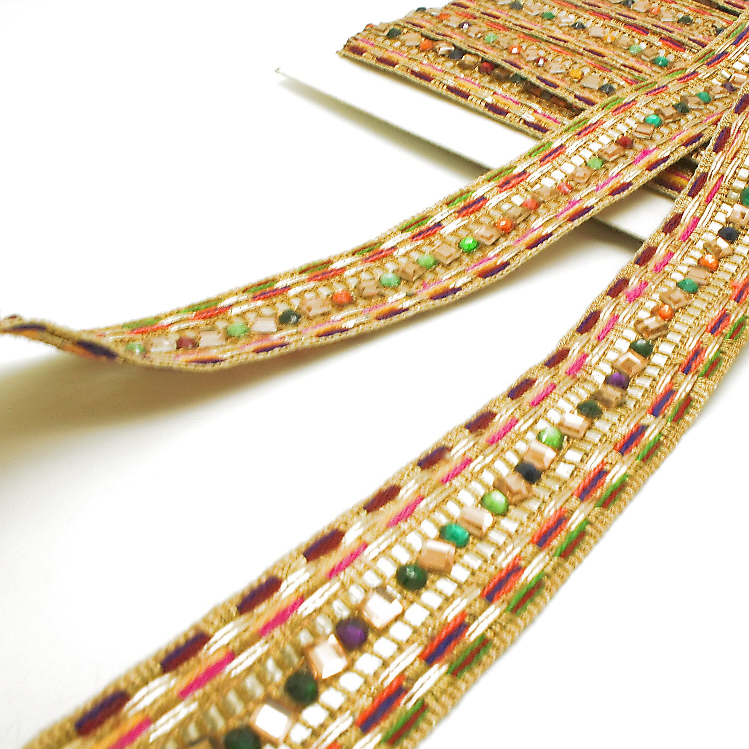 MULTICOLOR RHINESTONE TRIM - SARAHI.NYC