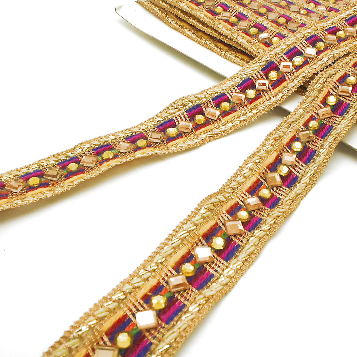MULTICOLOR RHINESTONE TRIM - SARAHI.NYC