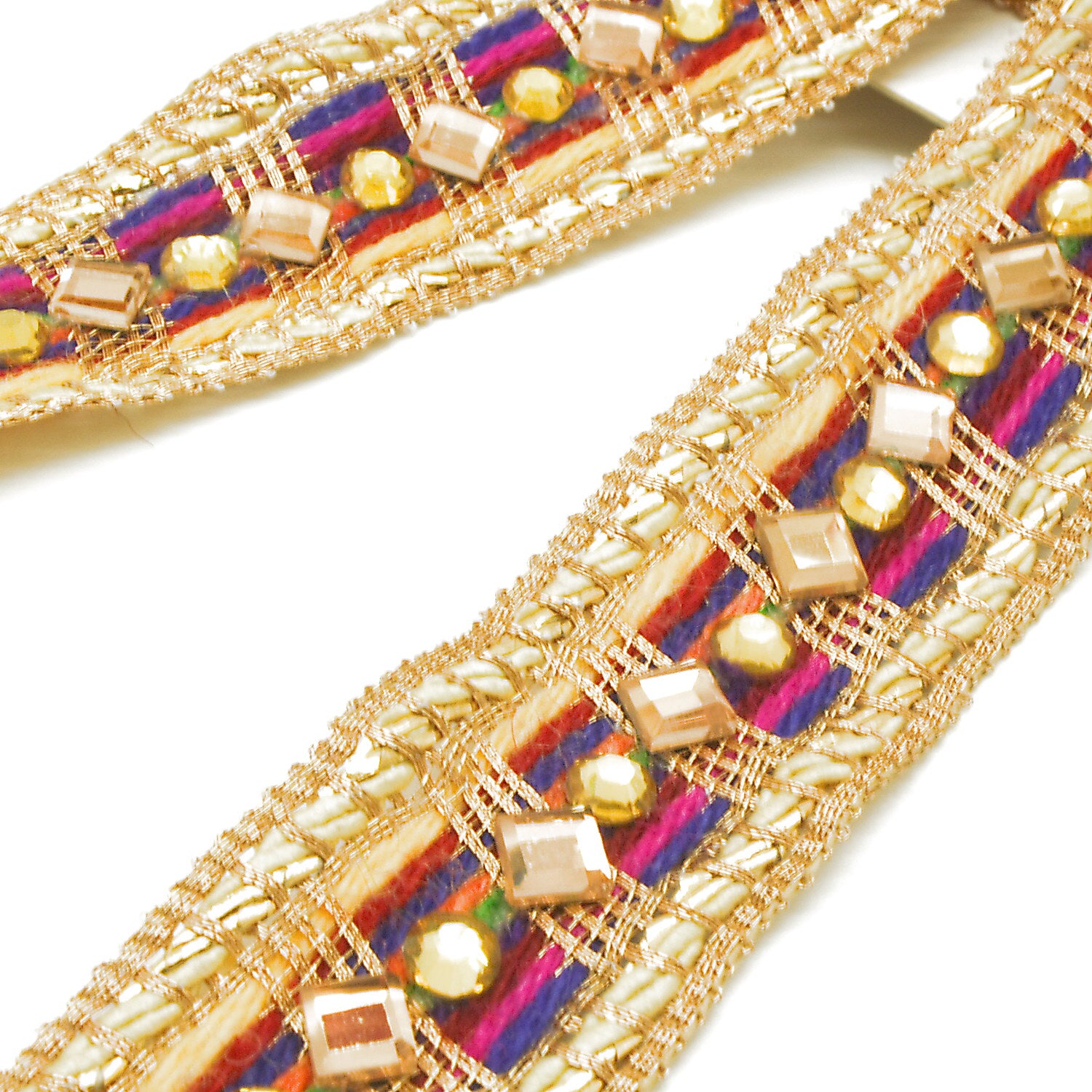 MULTICOLOR RHINESTONE TRIM - SARAHI.NYC