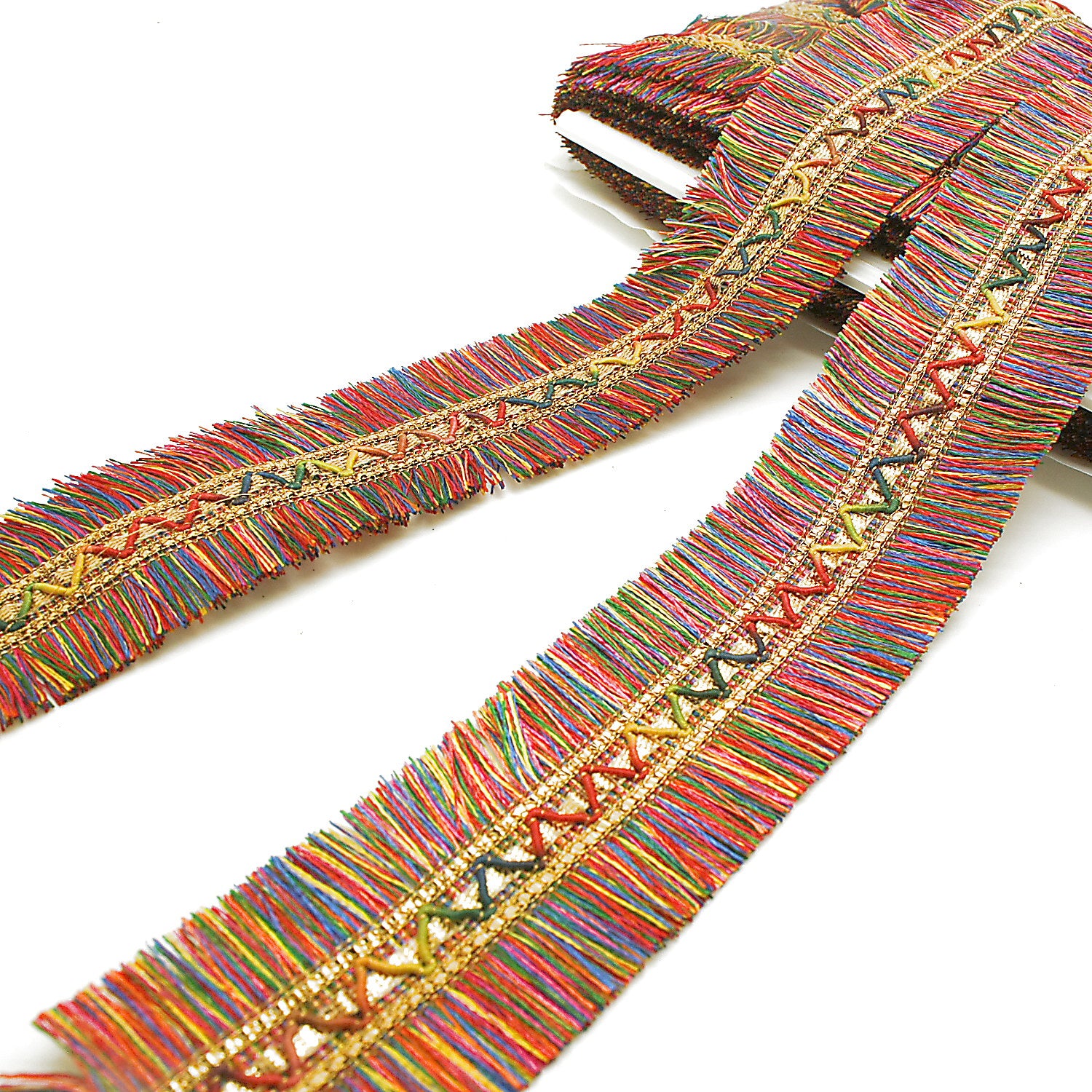 MULTICOLOR FRINGE TRIM - SARAHI.NYC