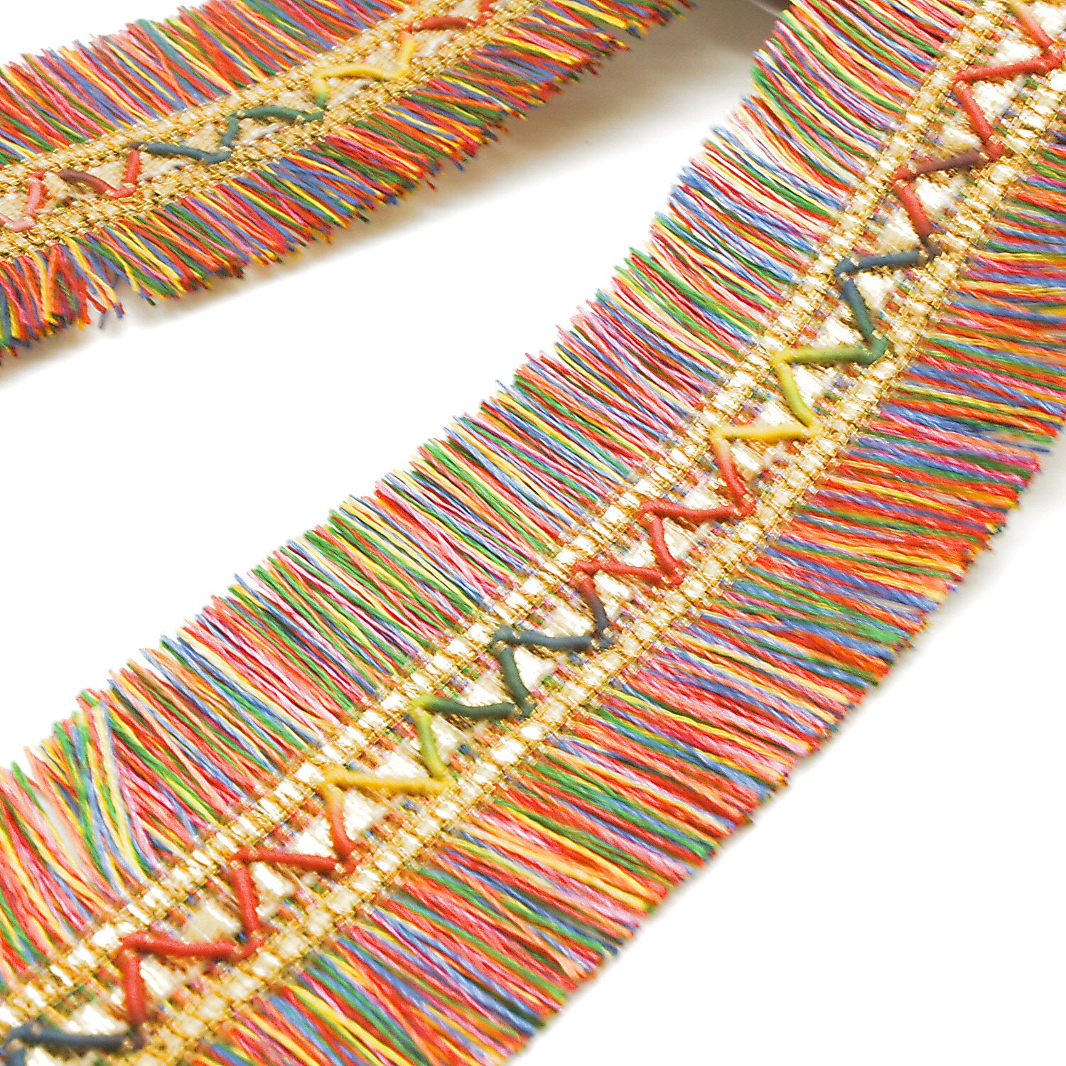 MULTICOLOR FRINGE TRIM - SARAHI.NYC