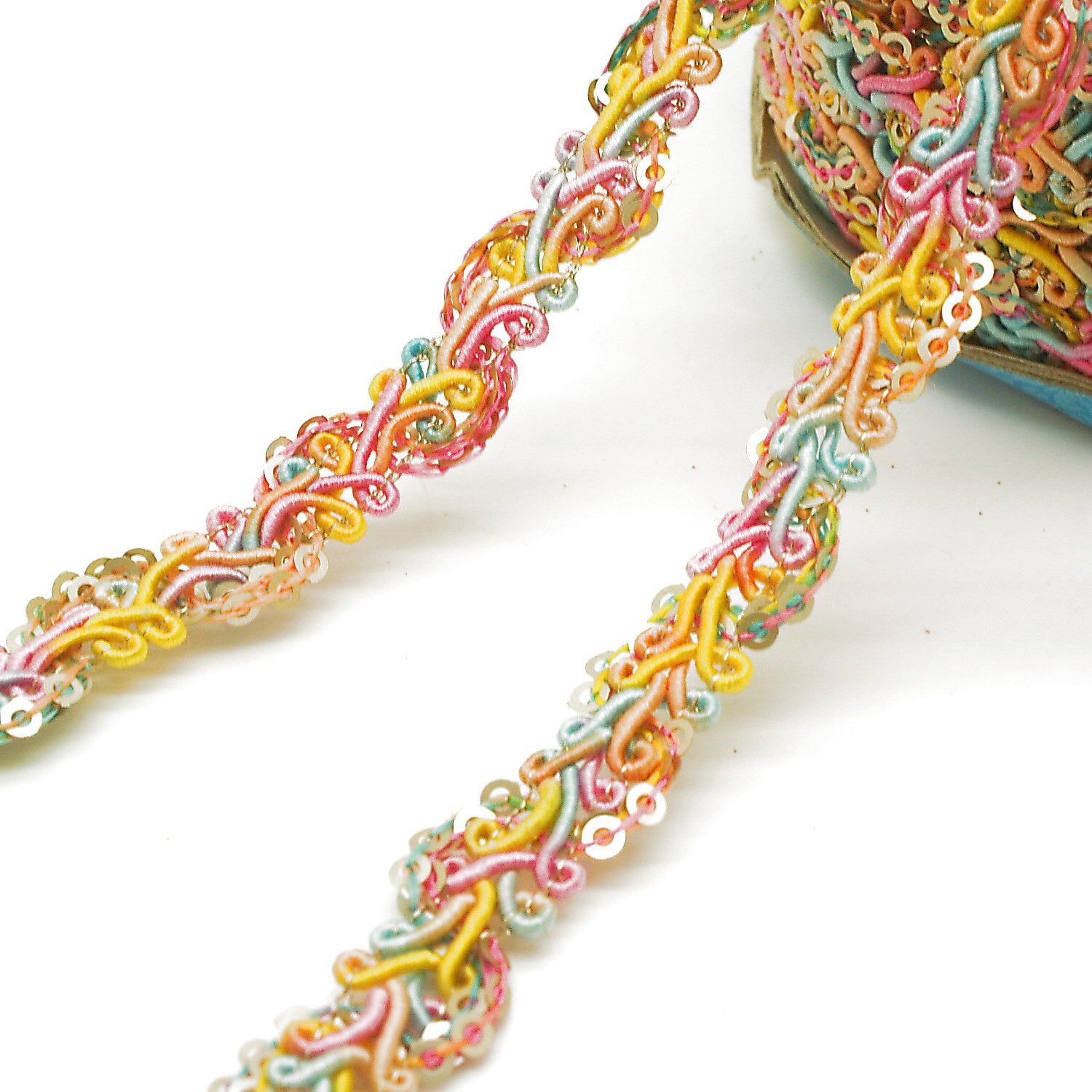 MULTICOLOR SEQUIN TRIM - sarahi.NYC