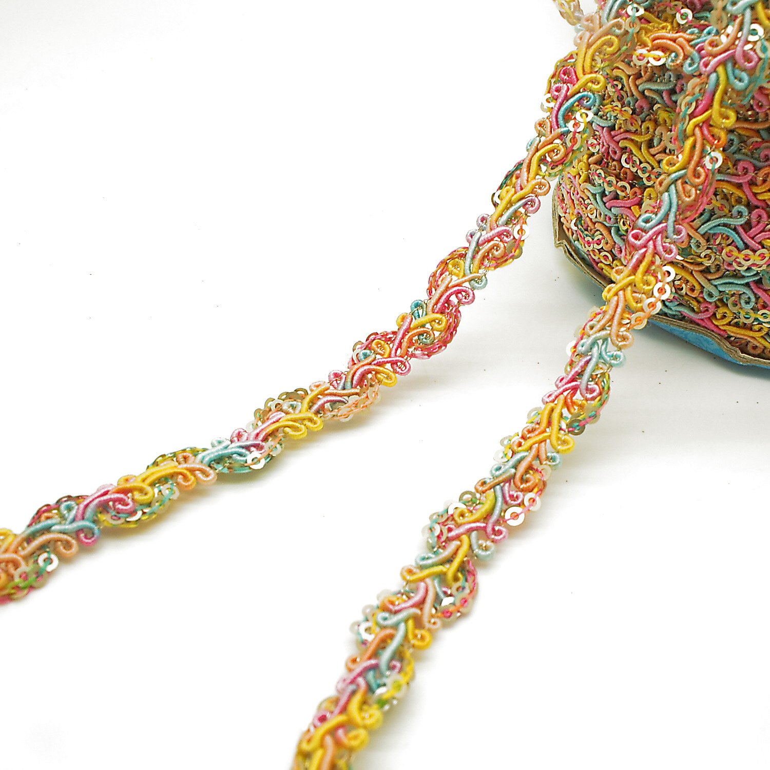 MULTICOLOR SEQUIN TRIM - sarahi.NYC