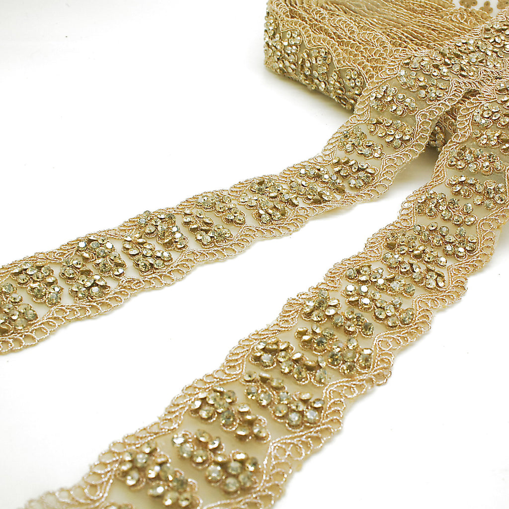 GOLD CRYSTAL TRIM - sarahi.NYC