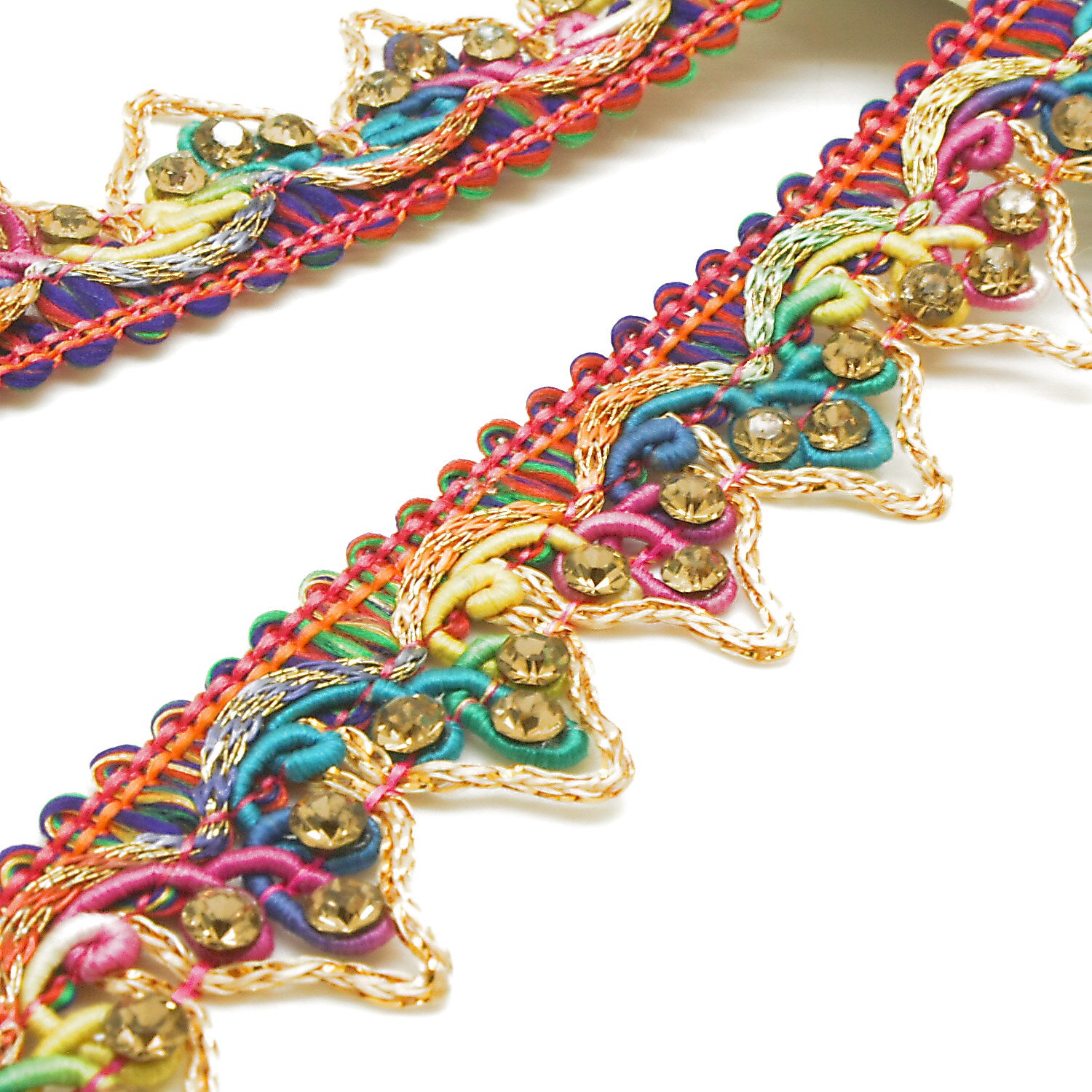 MULTICOLOR RHINESTONE TRIM - sarahi.NYC