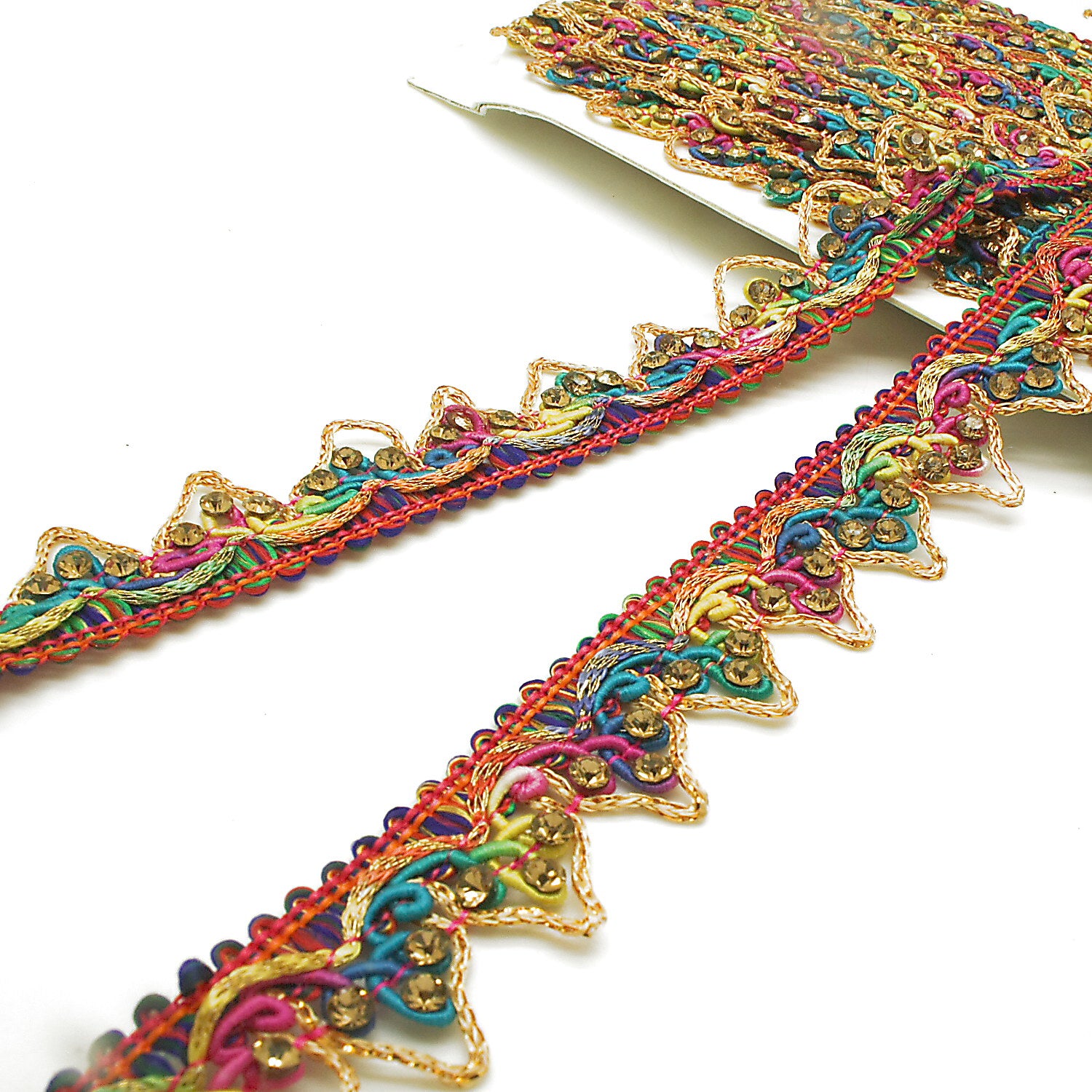 MULTICOLOR RHINESTONE TRIM - sarahi.NYC