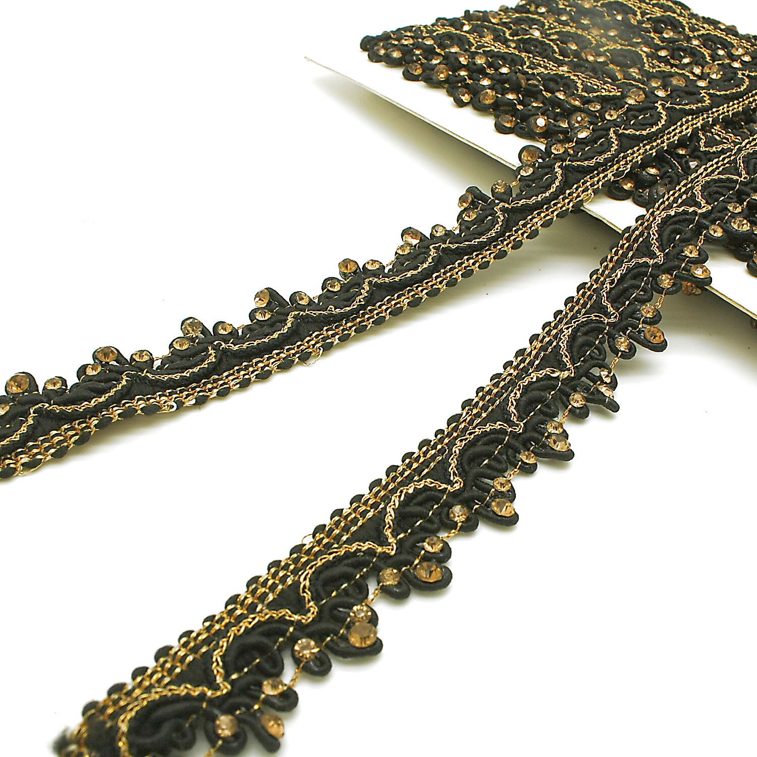 BLACK GOLD STONE TRIM - SARAHI.NYC