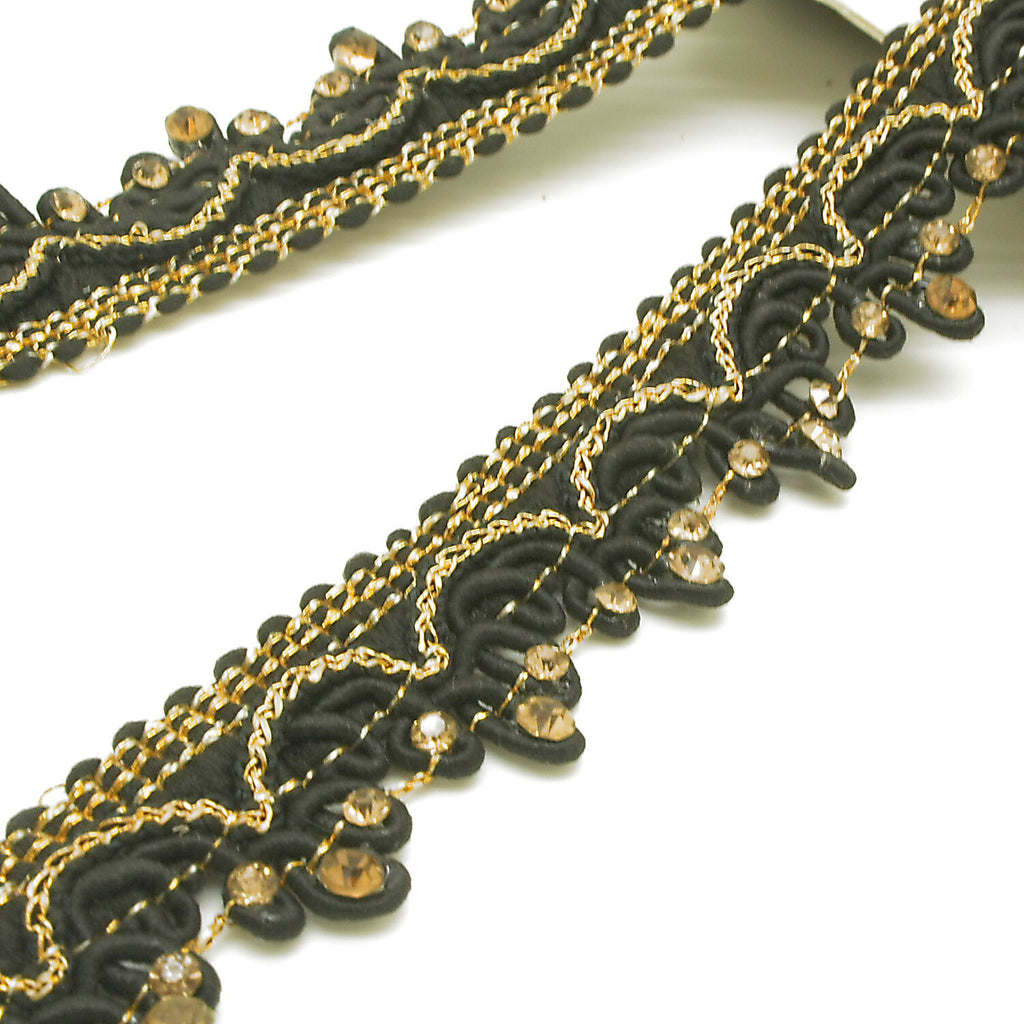 BLACK GOLD STONE TRIM - SARAHI.NYC