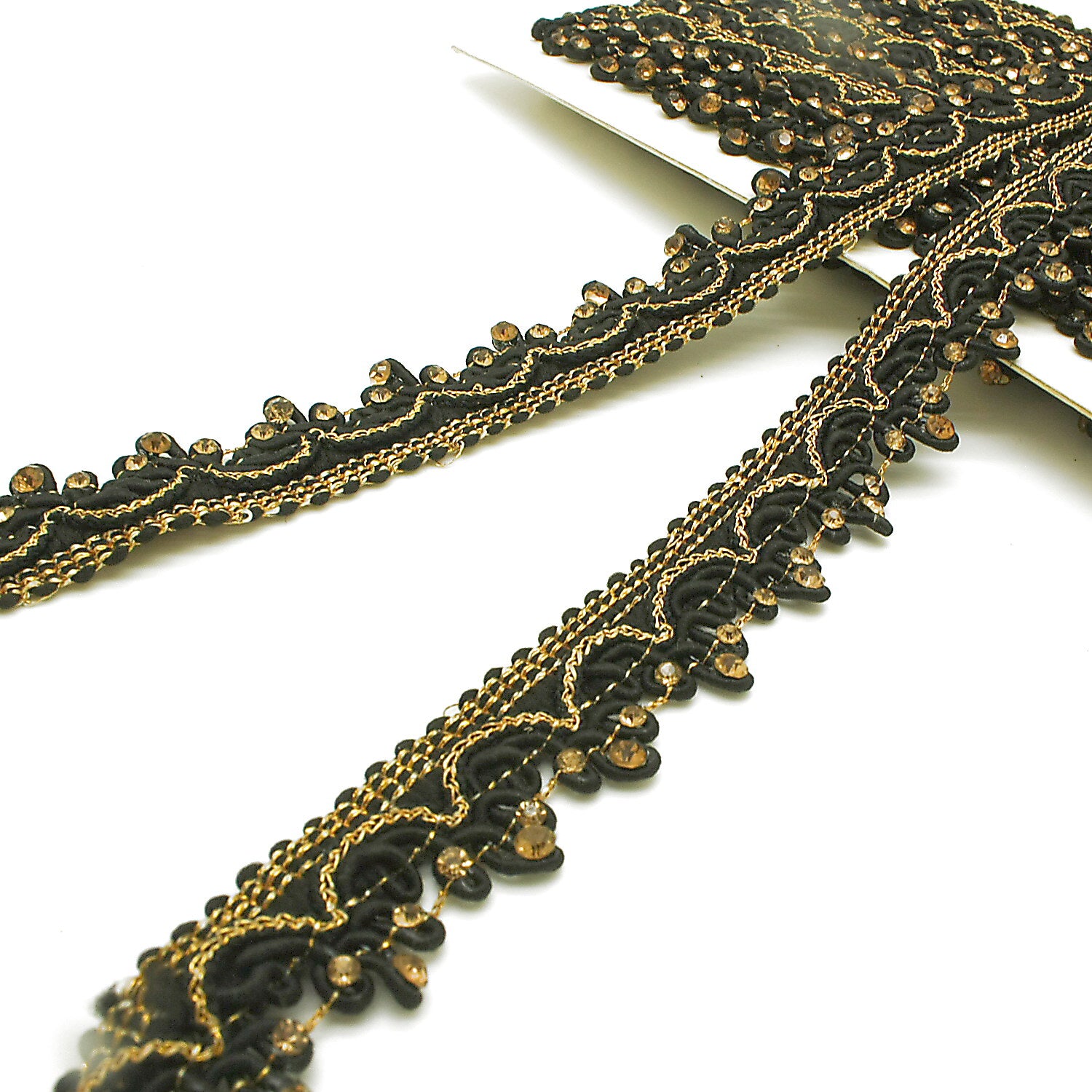 BLACK GOLD STONE TRIM - SARAHI.NYC