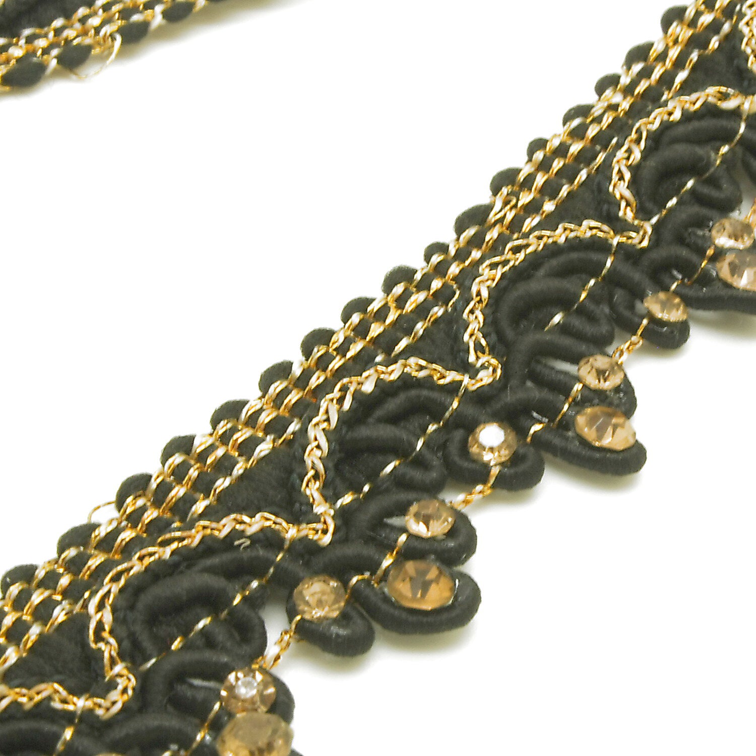 BLACK GOLD STONE TRIM - SARAHI.NYC