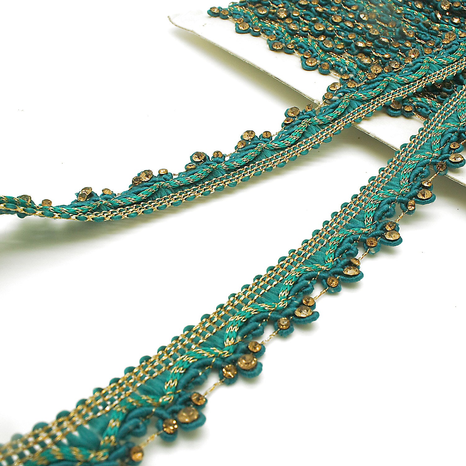 GREEN GOLD STONE TRIM - sarahi.NYC