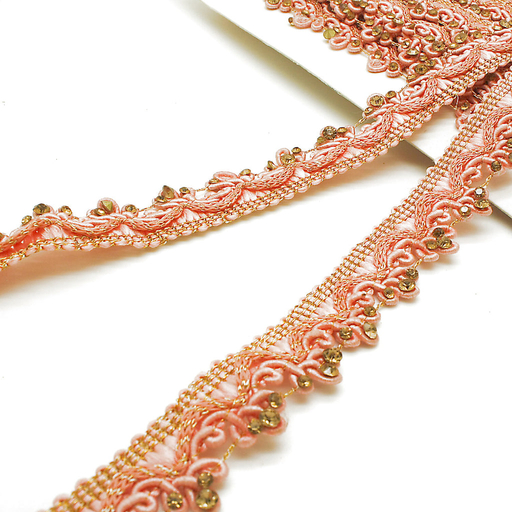LIGHT PINK GOLD STONE RHINESTONE - SARAHI.NYC