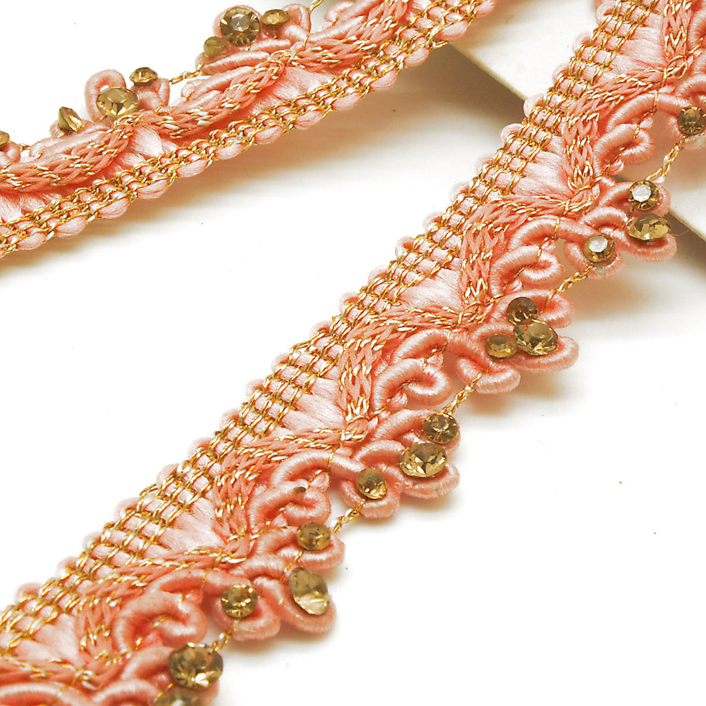 LIGHT PINK GOLD STONE RHINESTONE - SARAHI.NYC