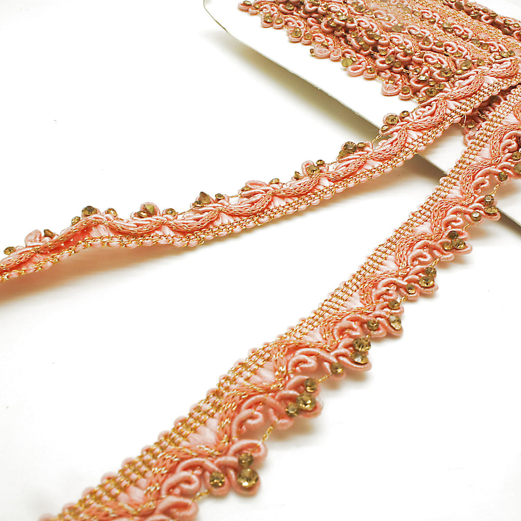 LIGHT PINK GOLD STONE RHINESTONE - SARAHI.NYC
