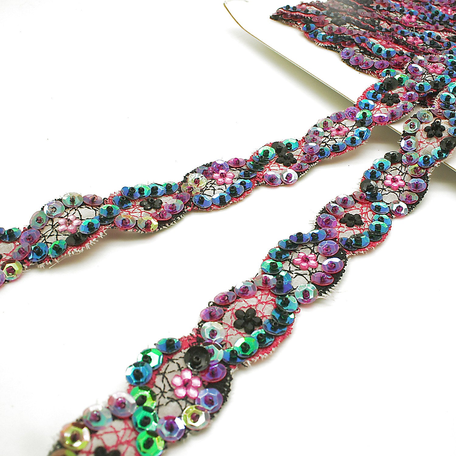 MULTICOLOR SEQUIN TRIM - sarahi.NYC