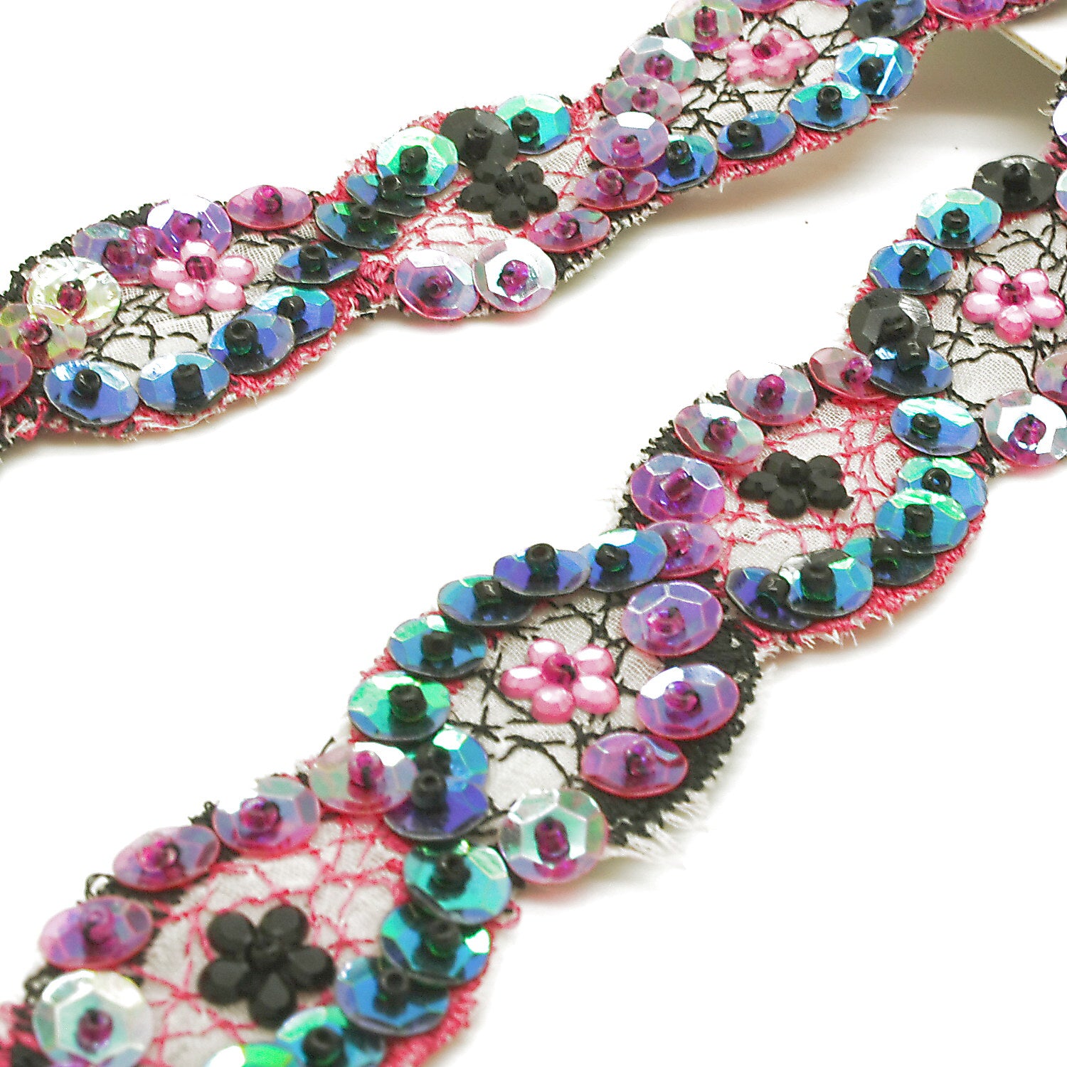 MULTICOLOR SEQUIN TRIM - sarahi.NYC