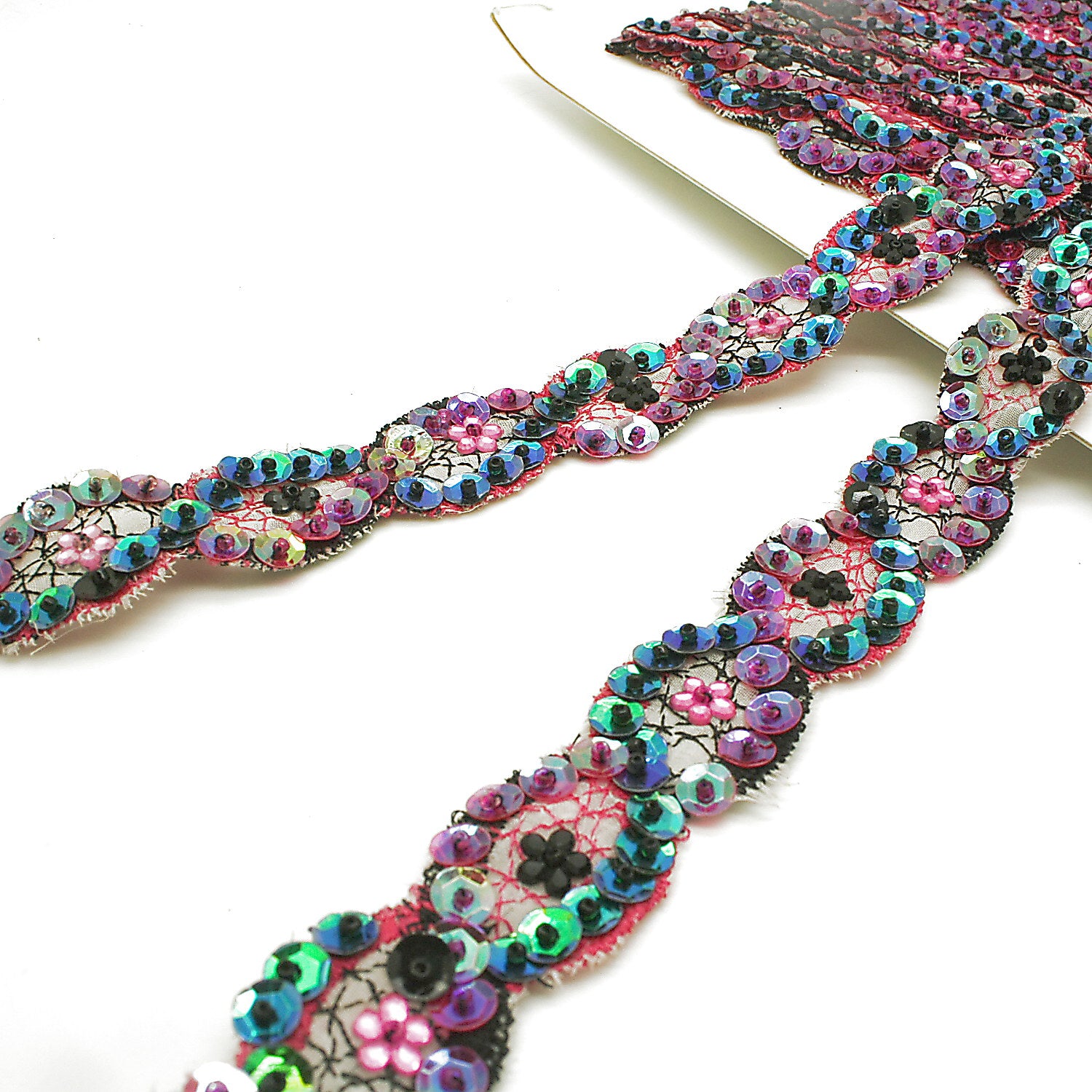 MULTICOLOR SEQUIN TRIM - sarahi.NYC