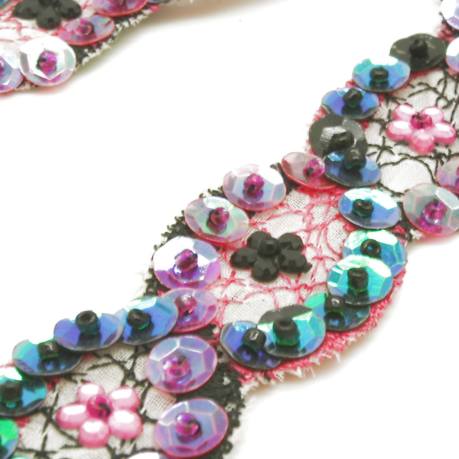 MULTICOLOR SEQUIN TRIM - sarahi.NYC