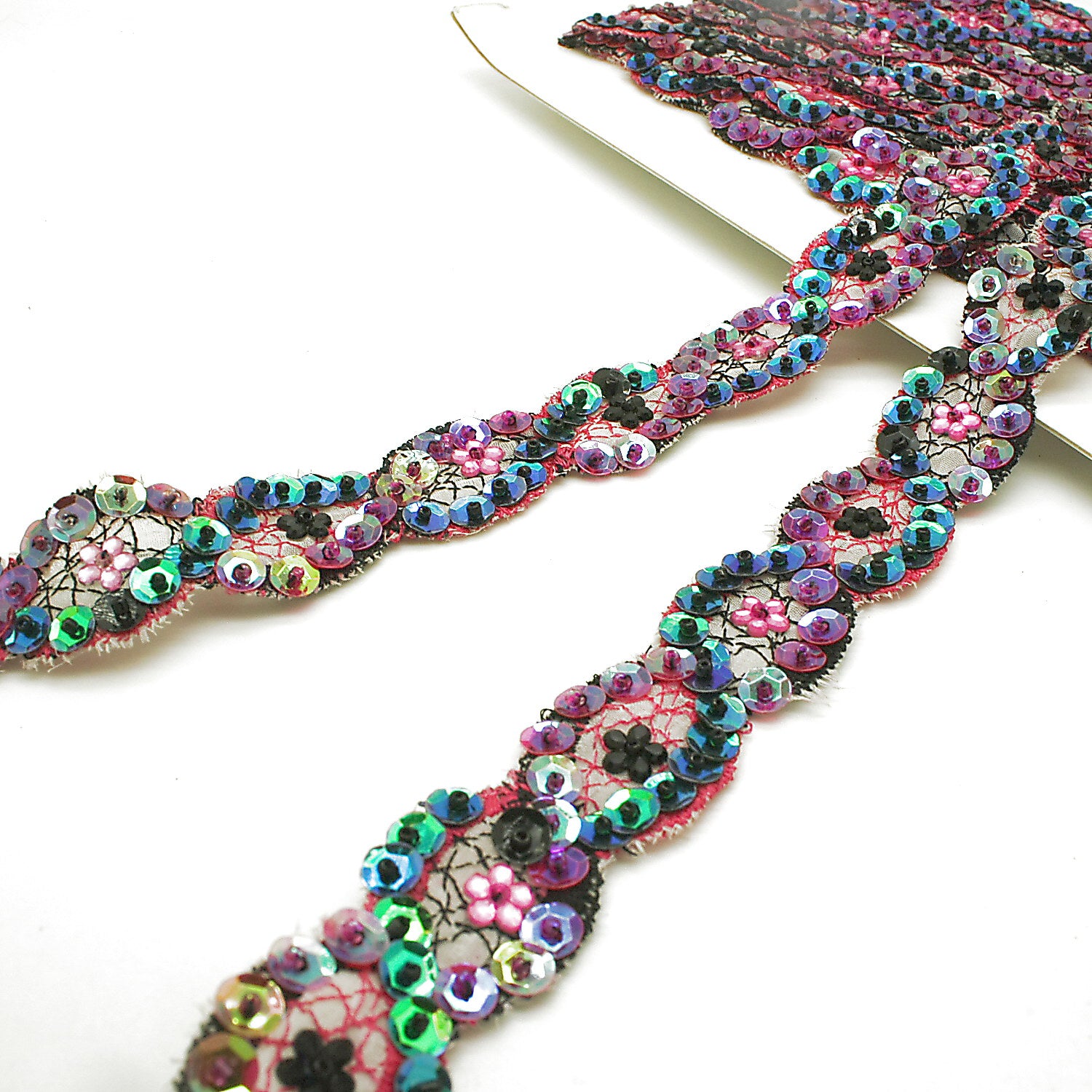 MULTICOLOR SEQUIN TRIM - sarahi.NYC