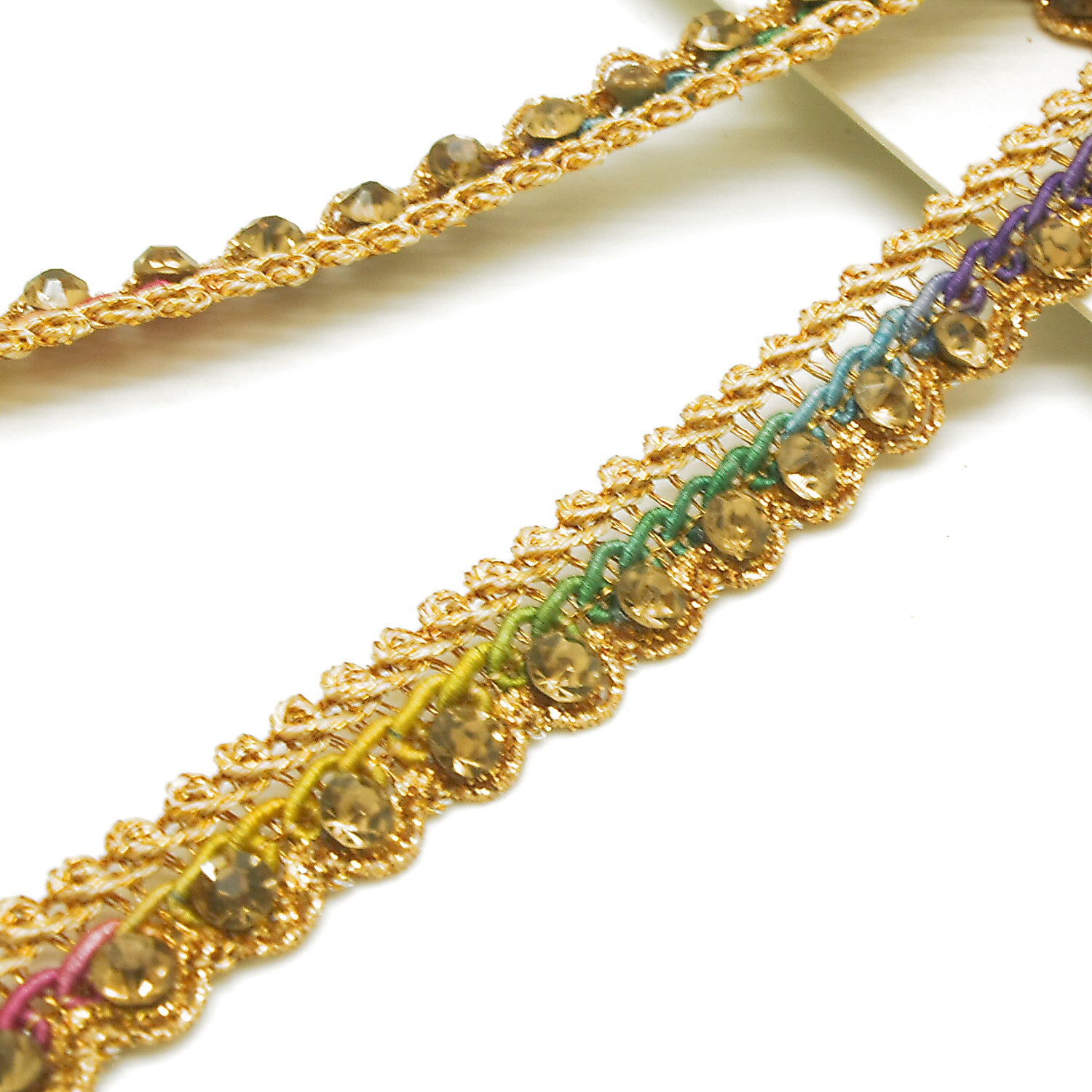 MULTICOLOR RHINESTONE TRIM - sarahi.NYC