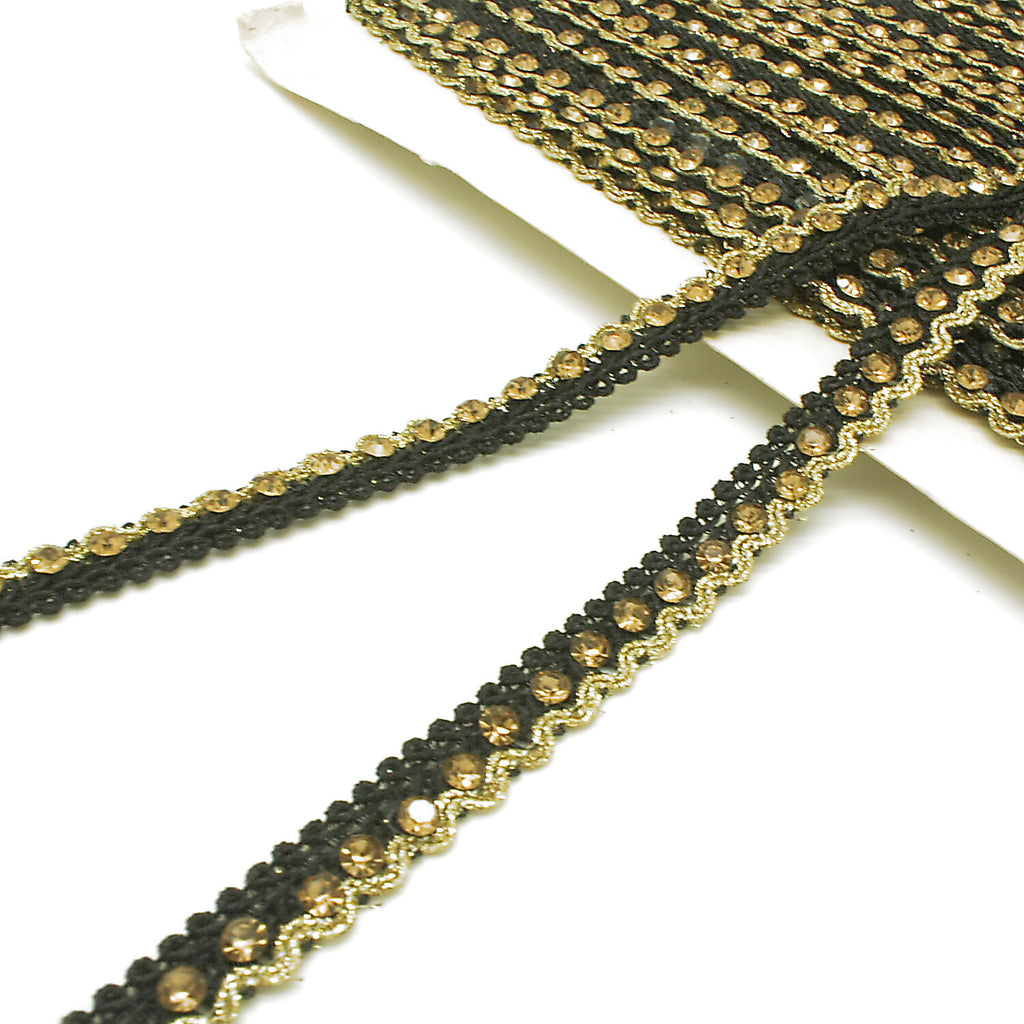 BLACK GOLD STONE TRIM - SARAHI.NYC