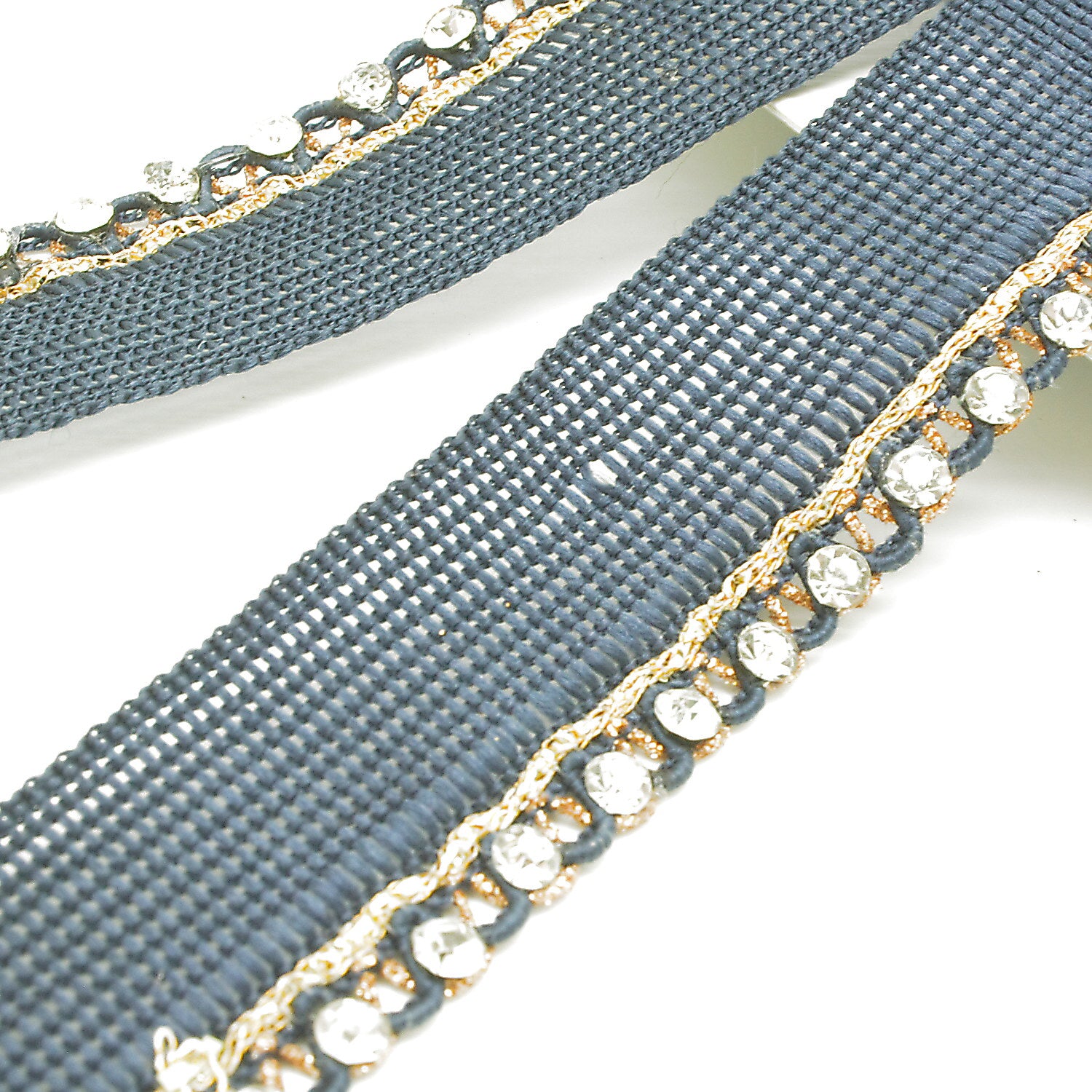 BLUE SILVER STONE TRIM - SARAHI.NYC