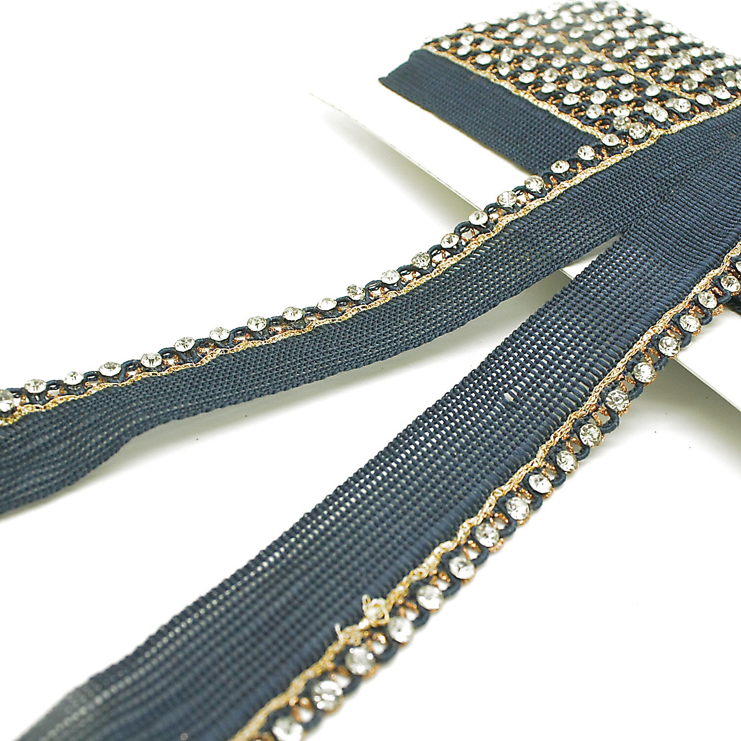 BLUE SILVER STONE TRIM - SARAHI.NYC