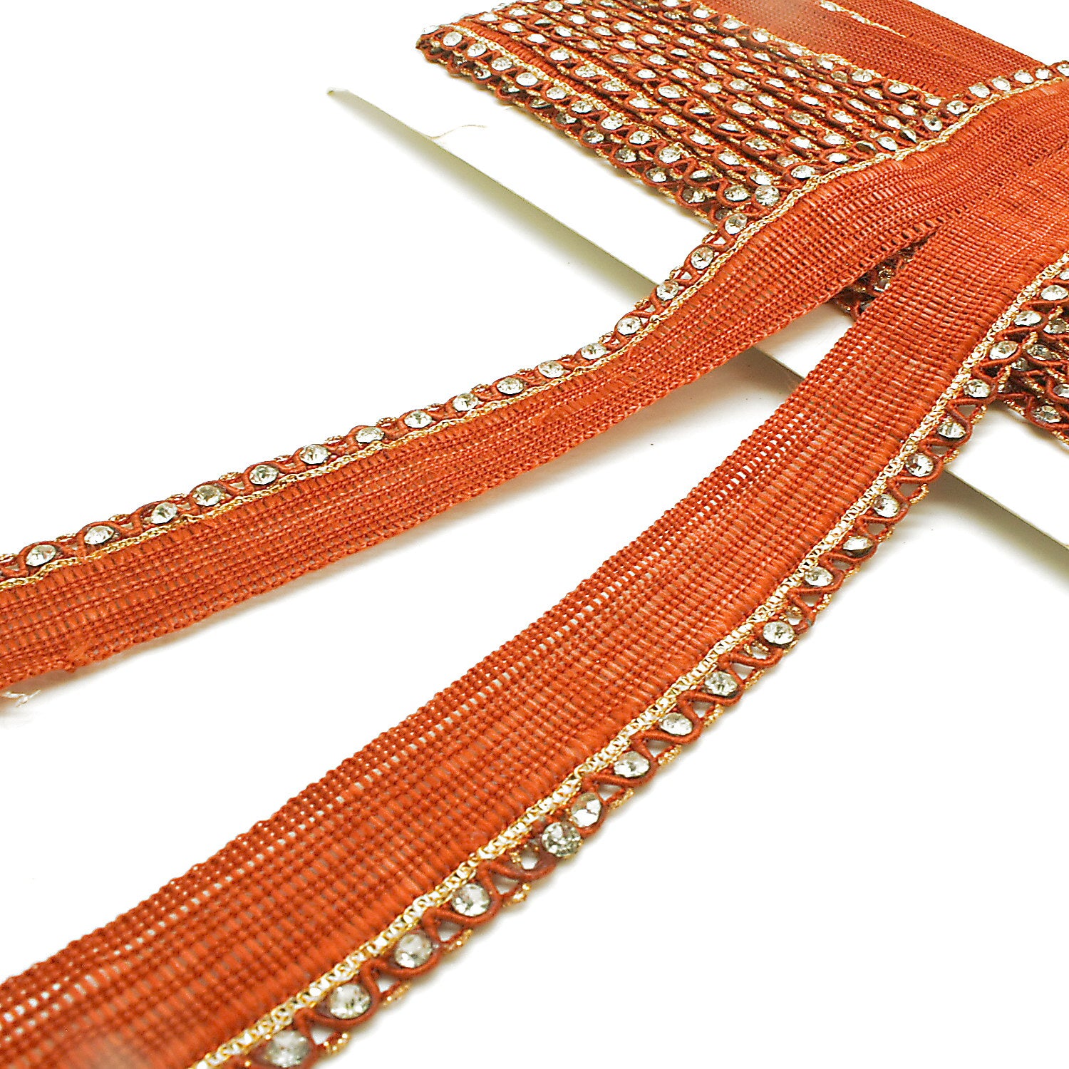 ORANGE GOLD STONE TRIM - sarahi.NYC