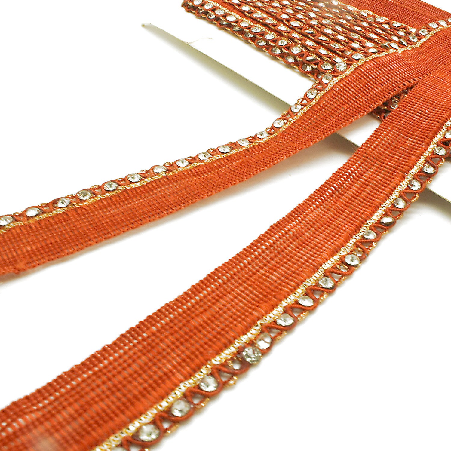 ORANGE GOLD STONE TRIM - sarahi.NYC