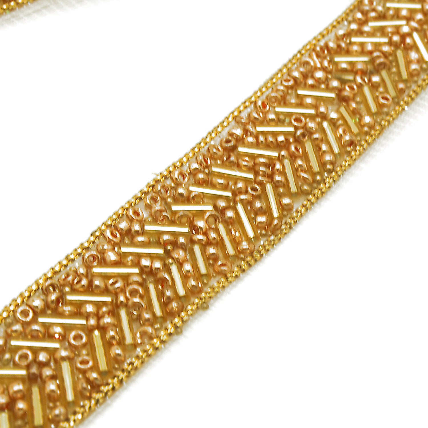 GOLD BEADED TRIM - sarahi.NYC