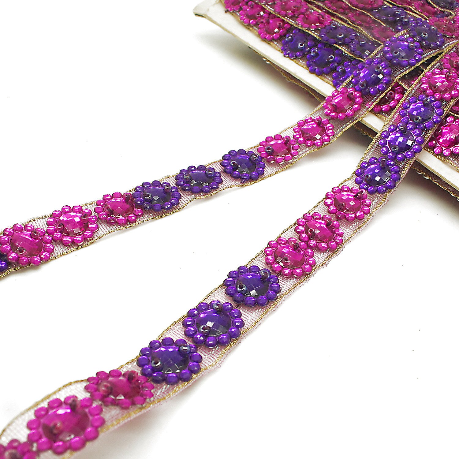 PINK PURPLE GEM trim - SARAHI.NYC