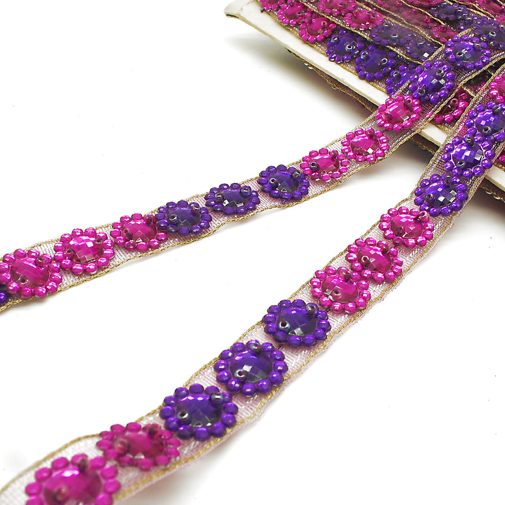 PINK PURPLE GEM trim - SARAHI.NYC