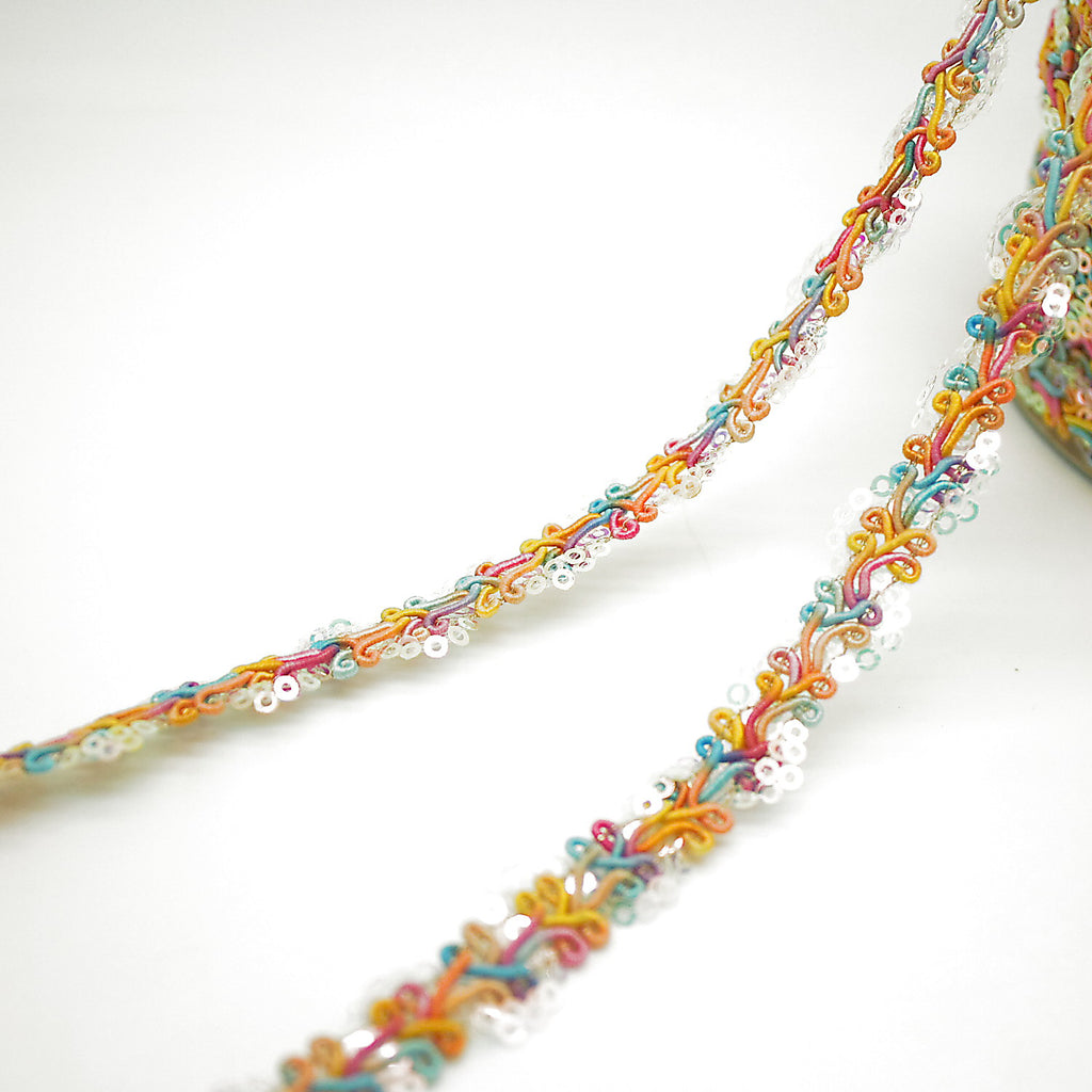 MULTICOLOR SEQUIN TRIM - sarahi.NYC
