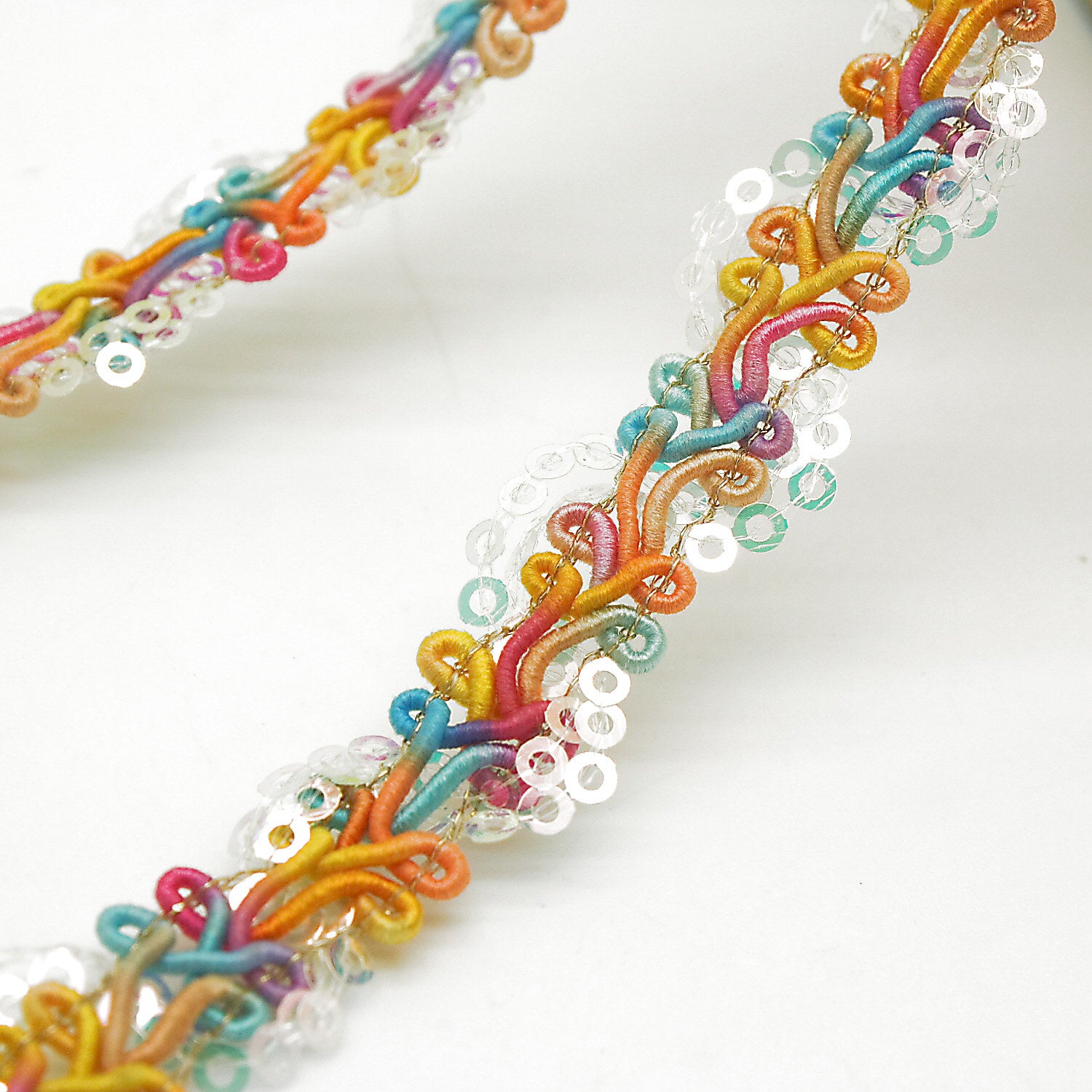 MULTICOLOR SEQUIN TRIM - sarahi.NYC