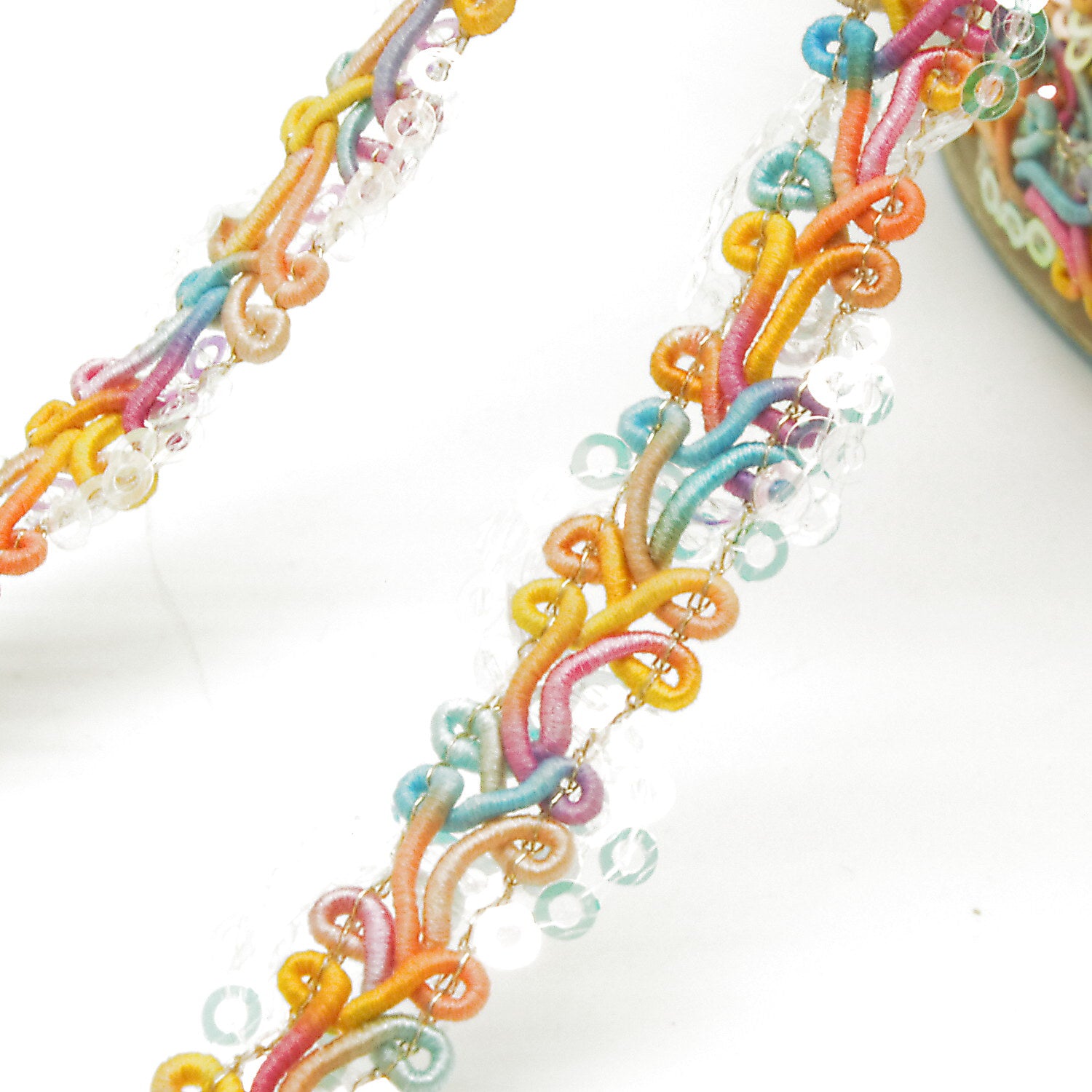 MULTICOLOR SEQUIN TRIM - sarahi.NYC