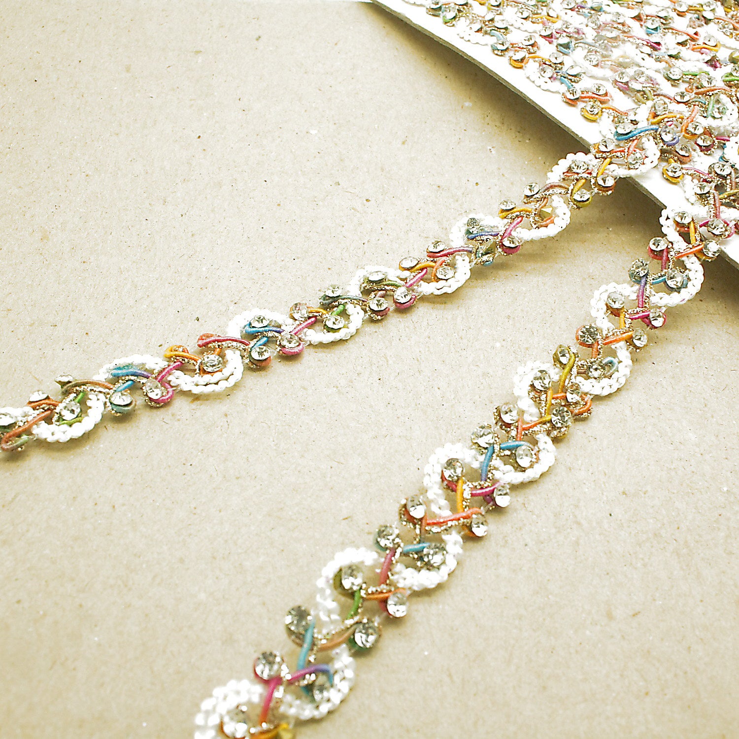 MULTICOLOR STONE TRIM - sarahi.NYC