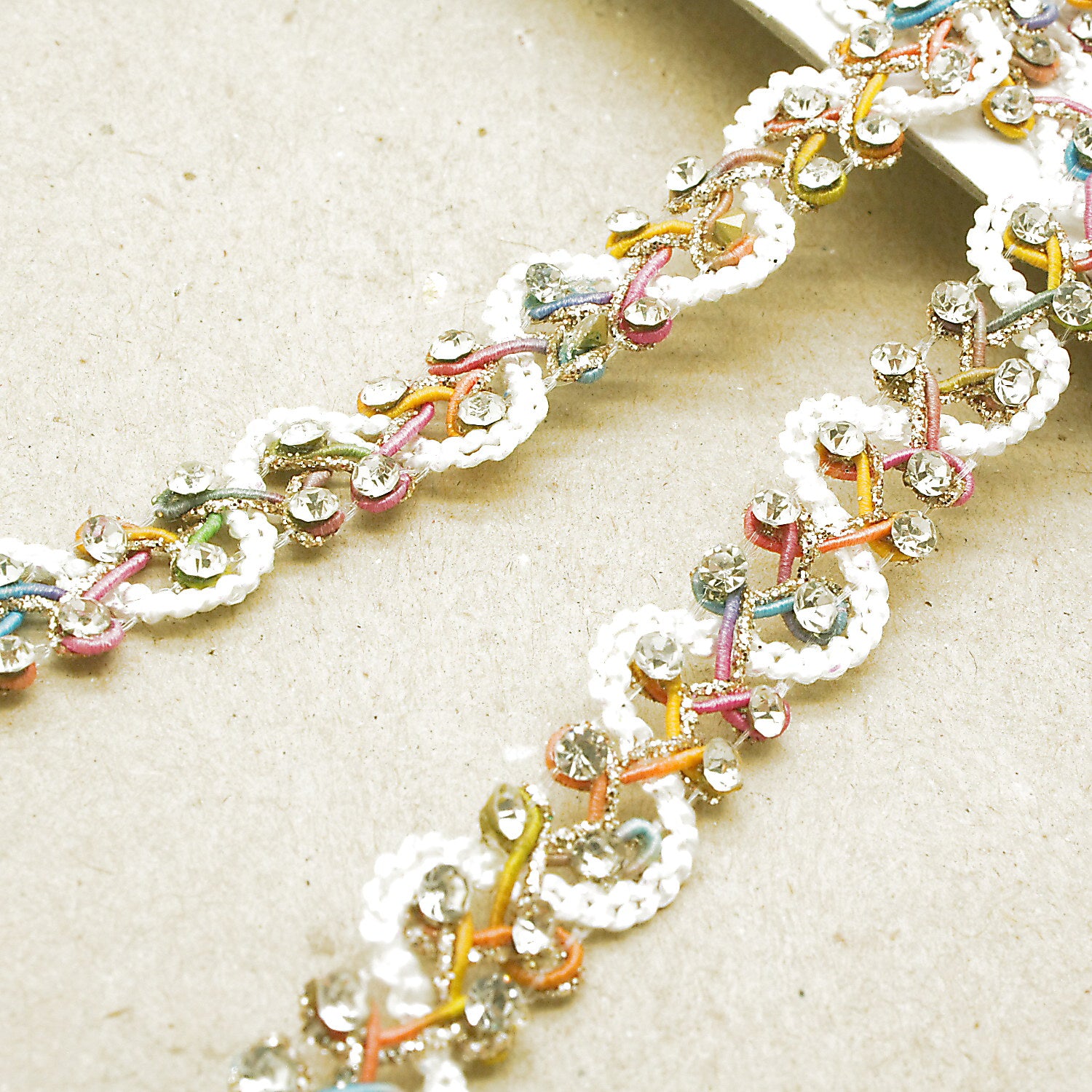 MULTICOLOR STONE TRIM - sarahi.NYC