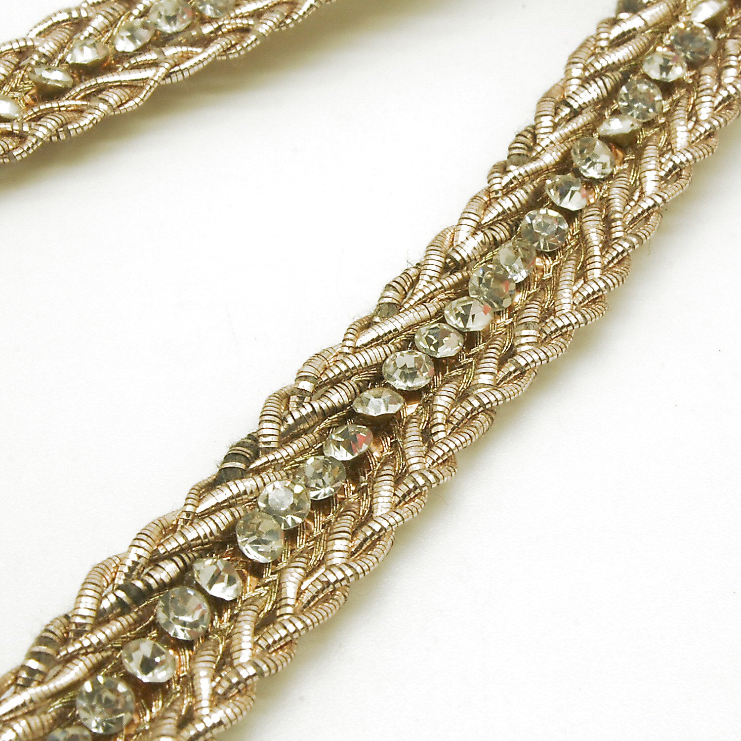 BRONZE GOLD CRYSTAL DIAMONTE TRIM - sarahi.NYC