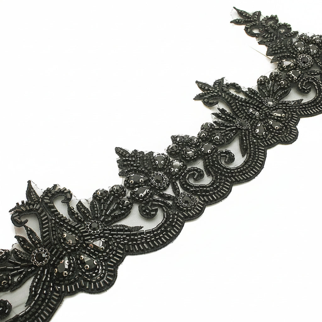 BLACK  STONE EDGING TRIM - sarahi.NYC