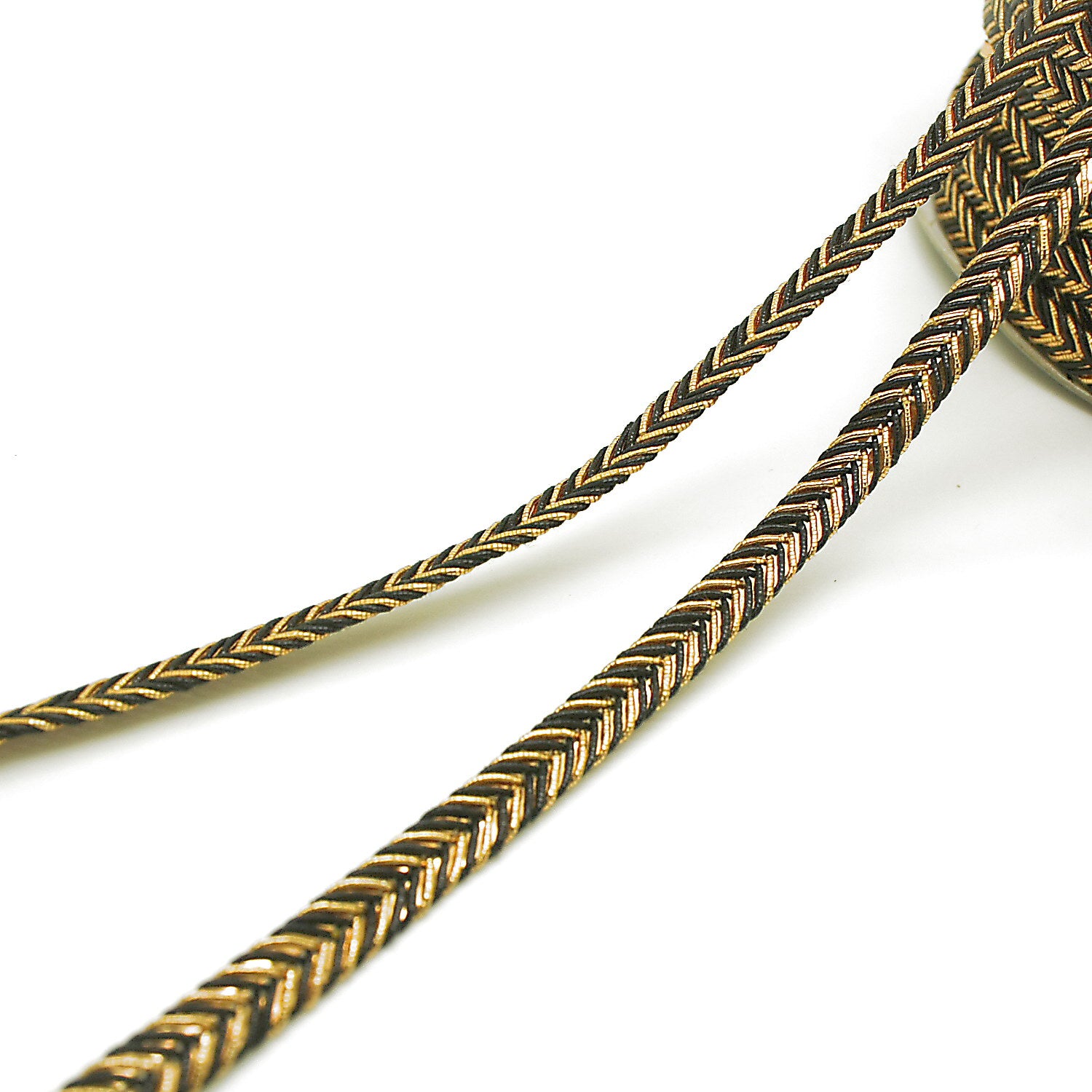 BLACK GOLD BRAID TRIM - SARAHI.NYC