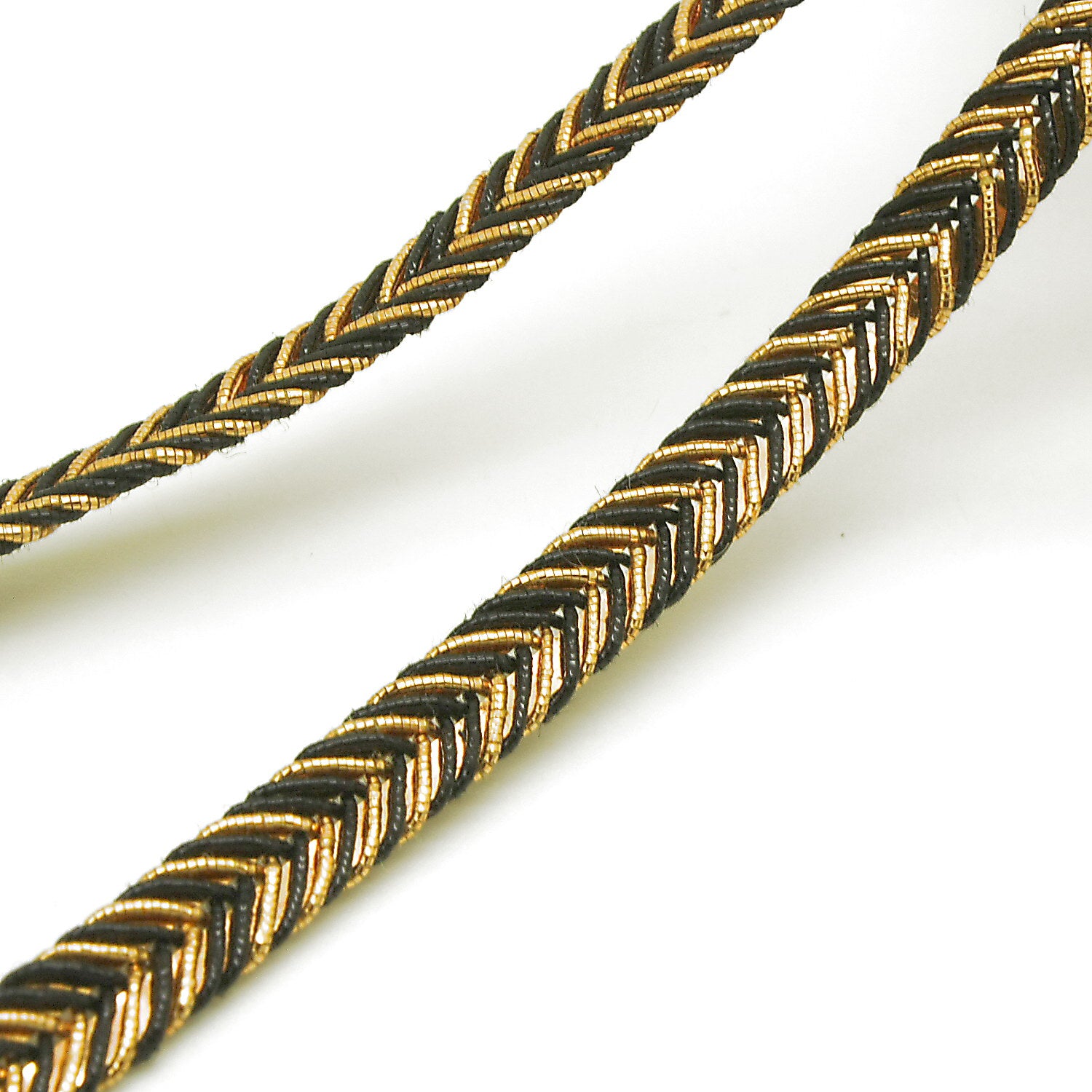 BLACK GOLD BRAID TRIM - SARAHI.NYC