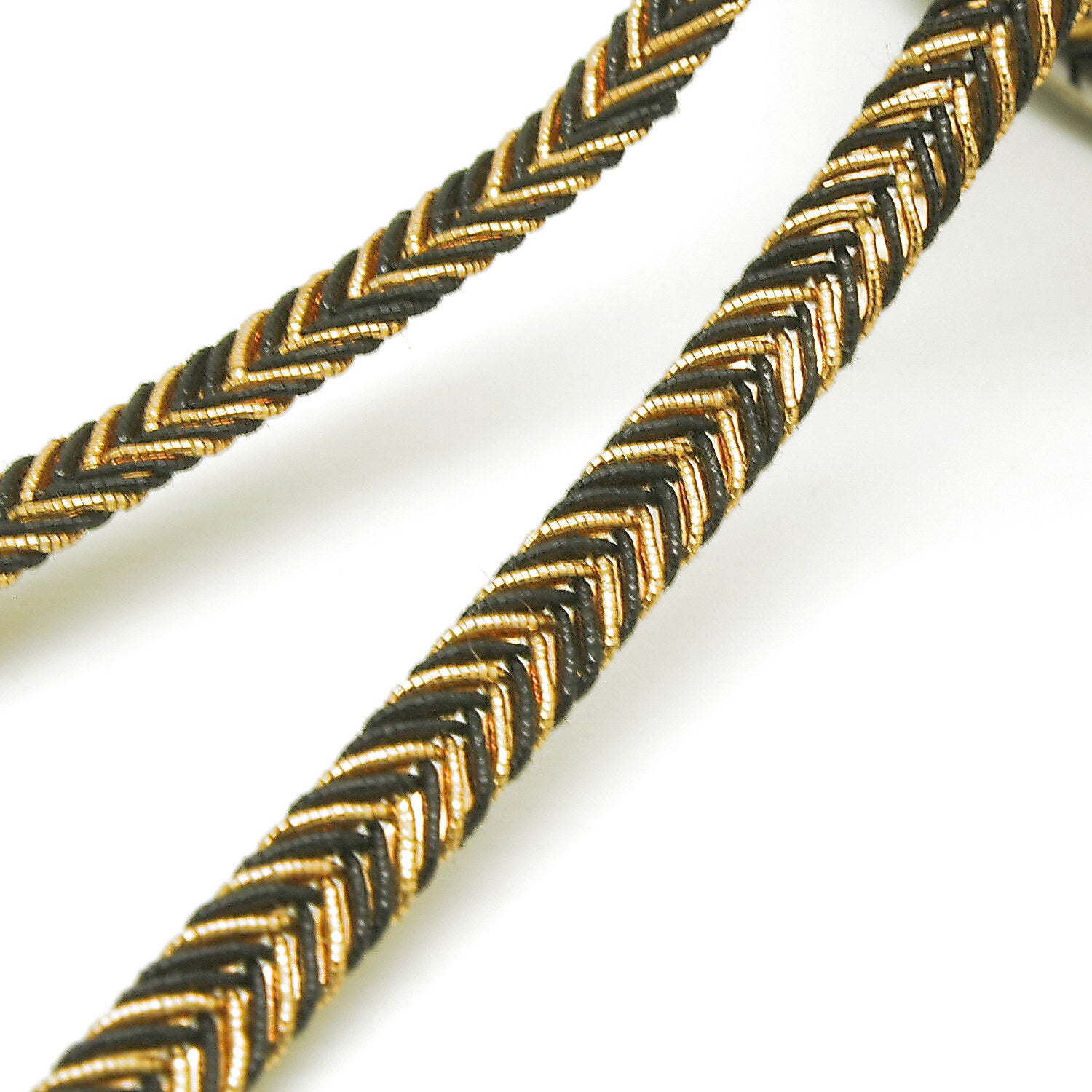 BLACK GOLD BRAID TRIM - SARAHI.NYC