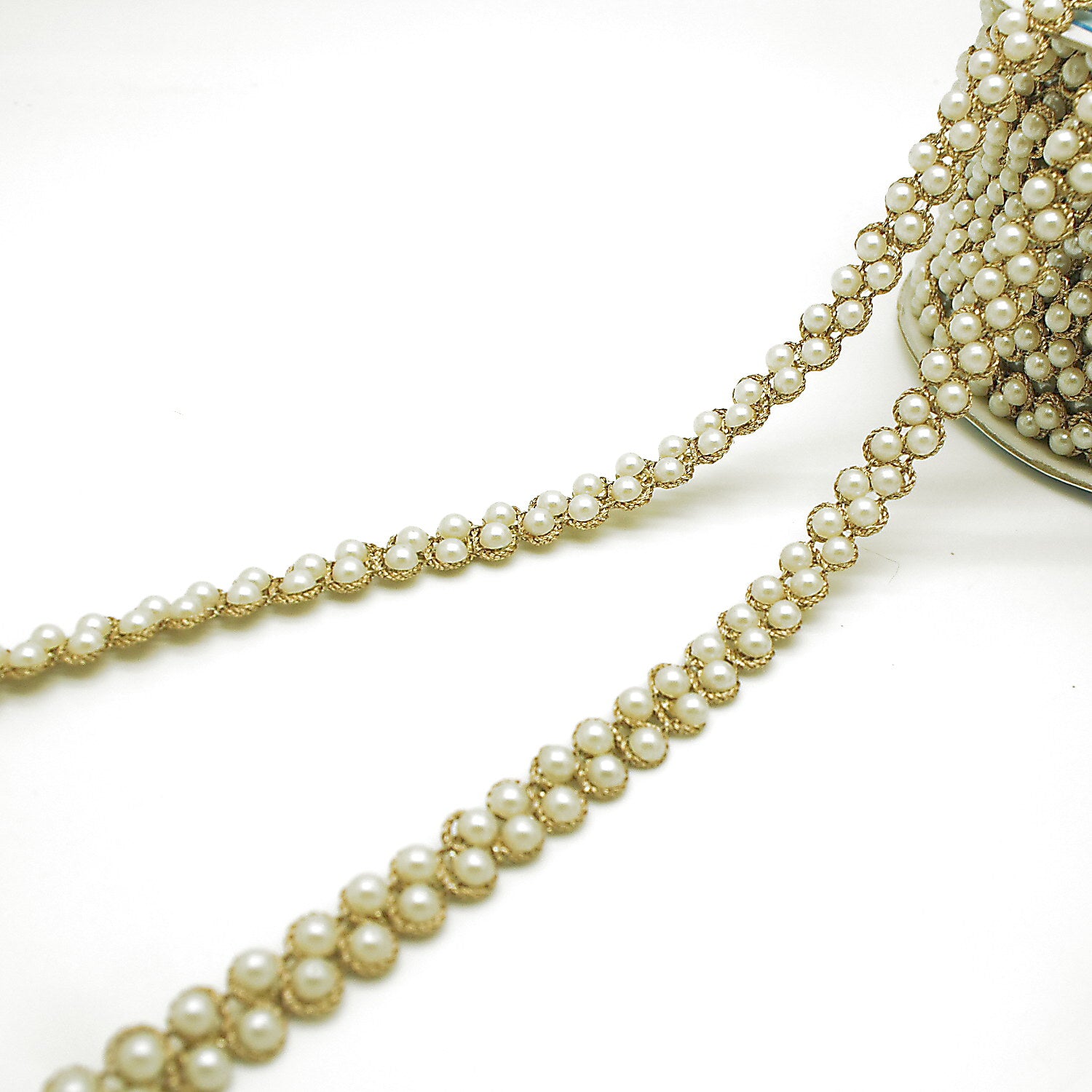 GOLD PEARL EDGING TRIM - sarahi.NYC