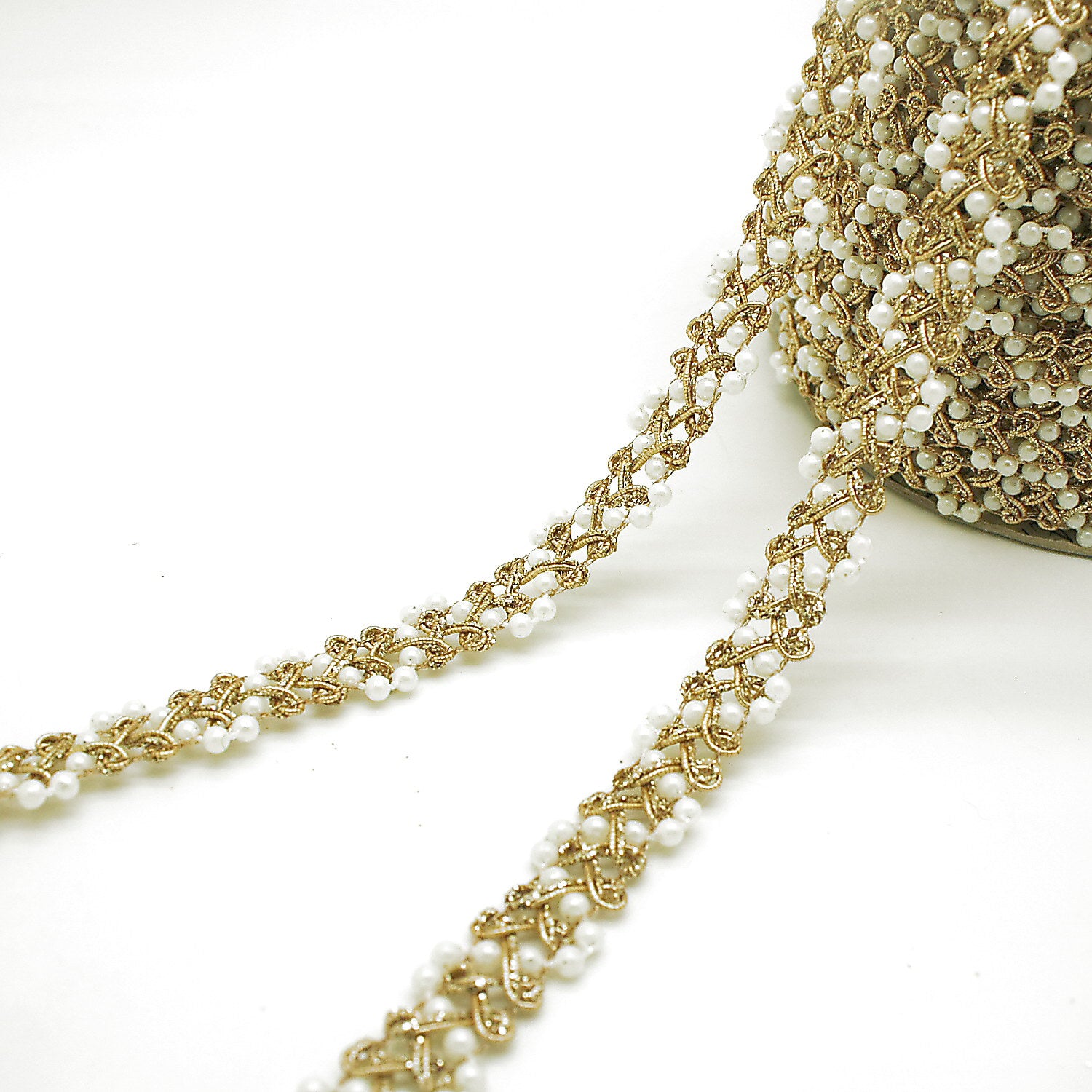 GOLD PEARL EDGING TRIM - sarahi.NYC
